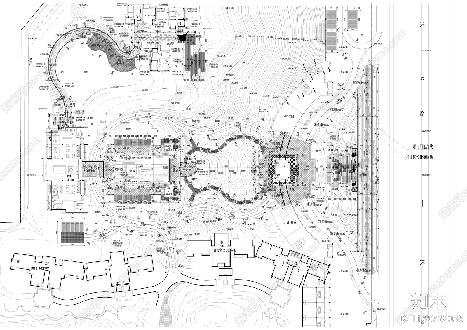 现代新中式小区景观施工图下载【ID:1162732036】