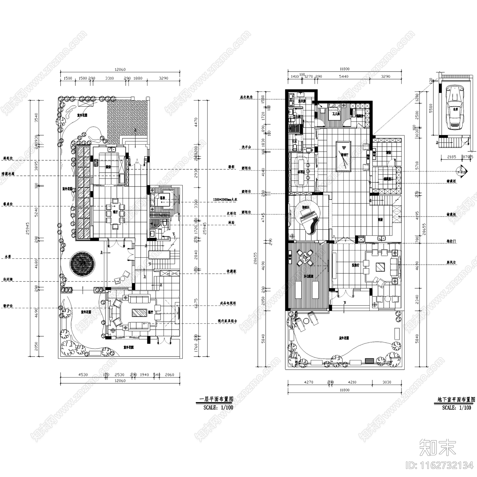 欧式简欧曦城P301户型私宅三层别墅室内家装cad施工图下载【ID:1162732134】