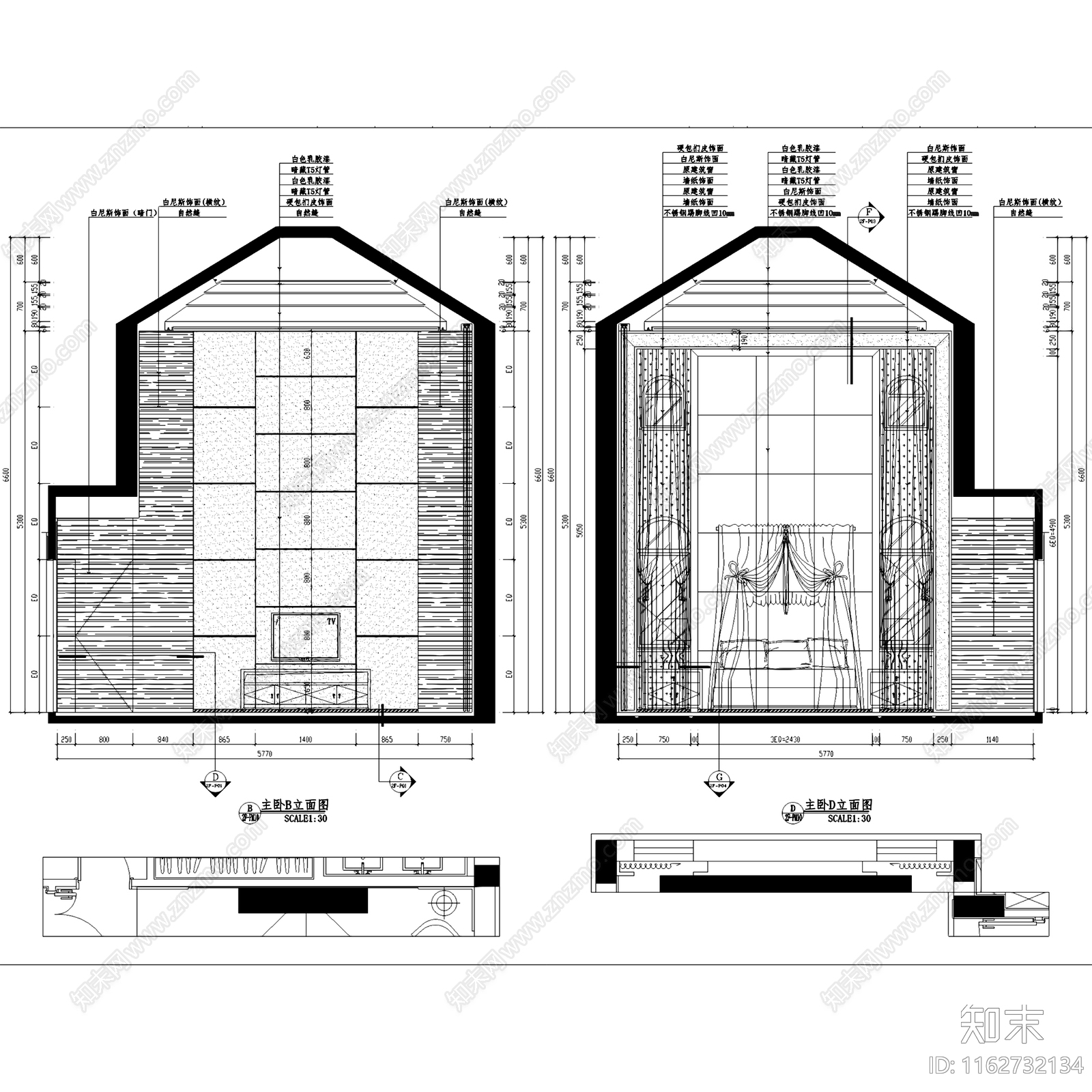 欧式简欧曦城P301户型私宅三层别墅室内家装cad施工图下载【ID:1162732134】