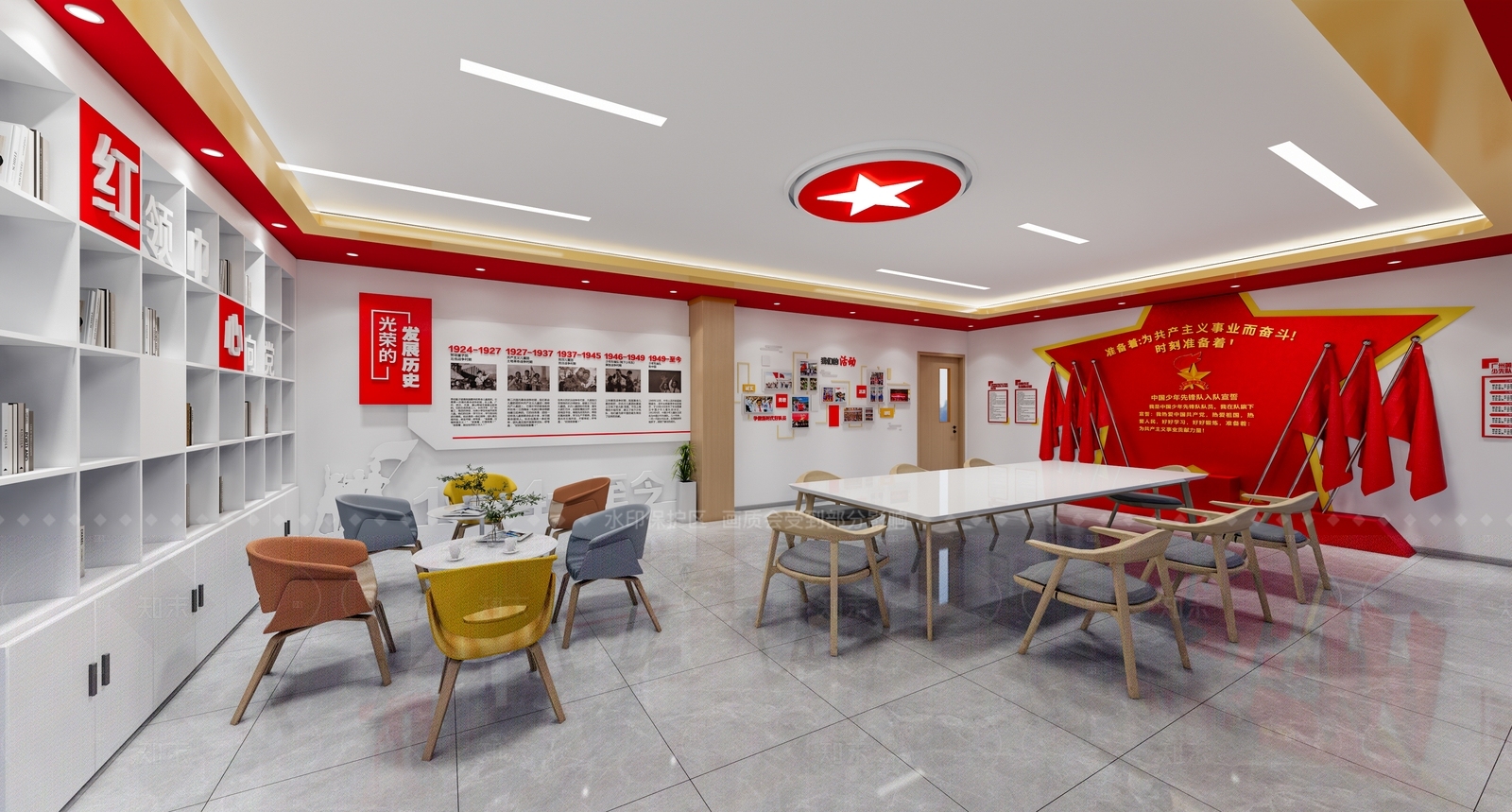 现代其他学校空间SU模型下载【ID:1216000447】