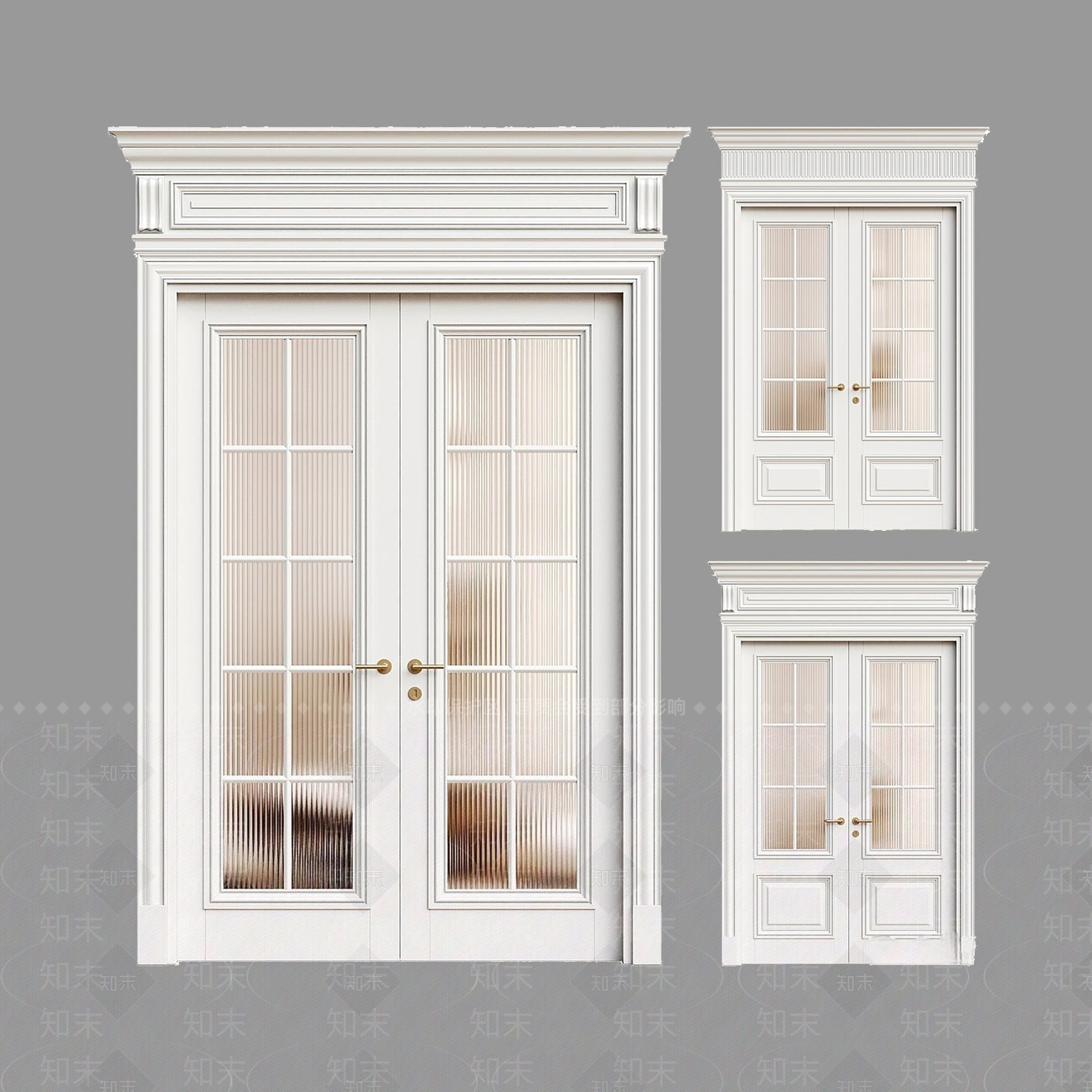 欧式双开门SU模型下载【ID:1162759441】