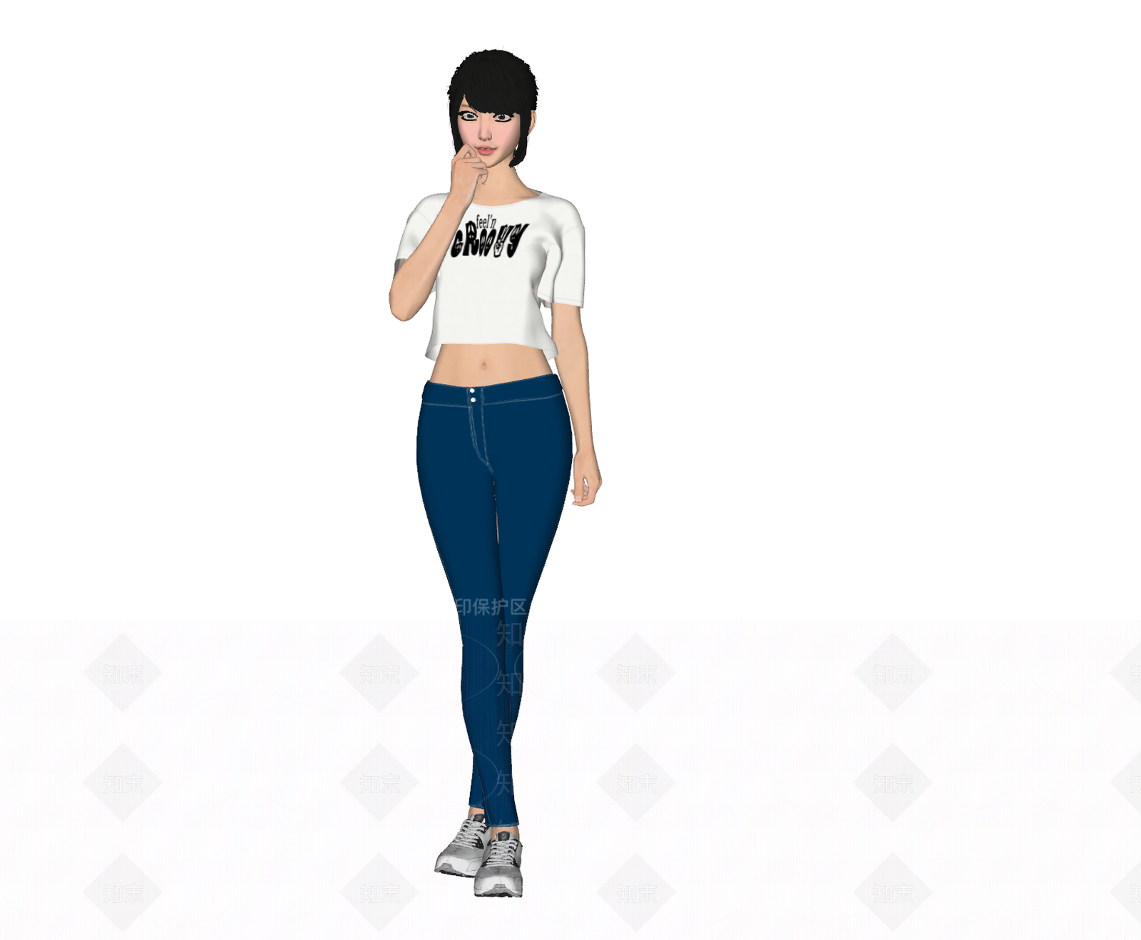 女人SU模型下载【ID:1162759943】