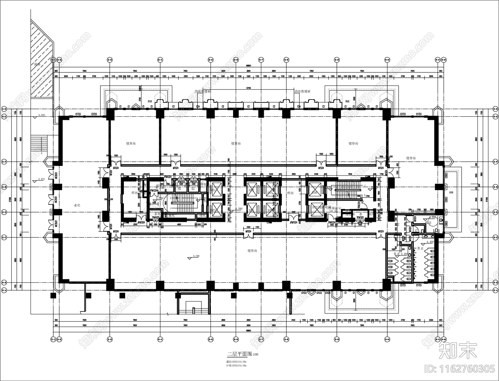 现代欧式酒店建筑施工图下载【ID:1162760305】