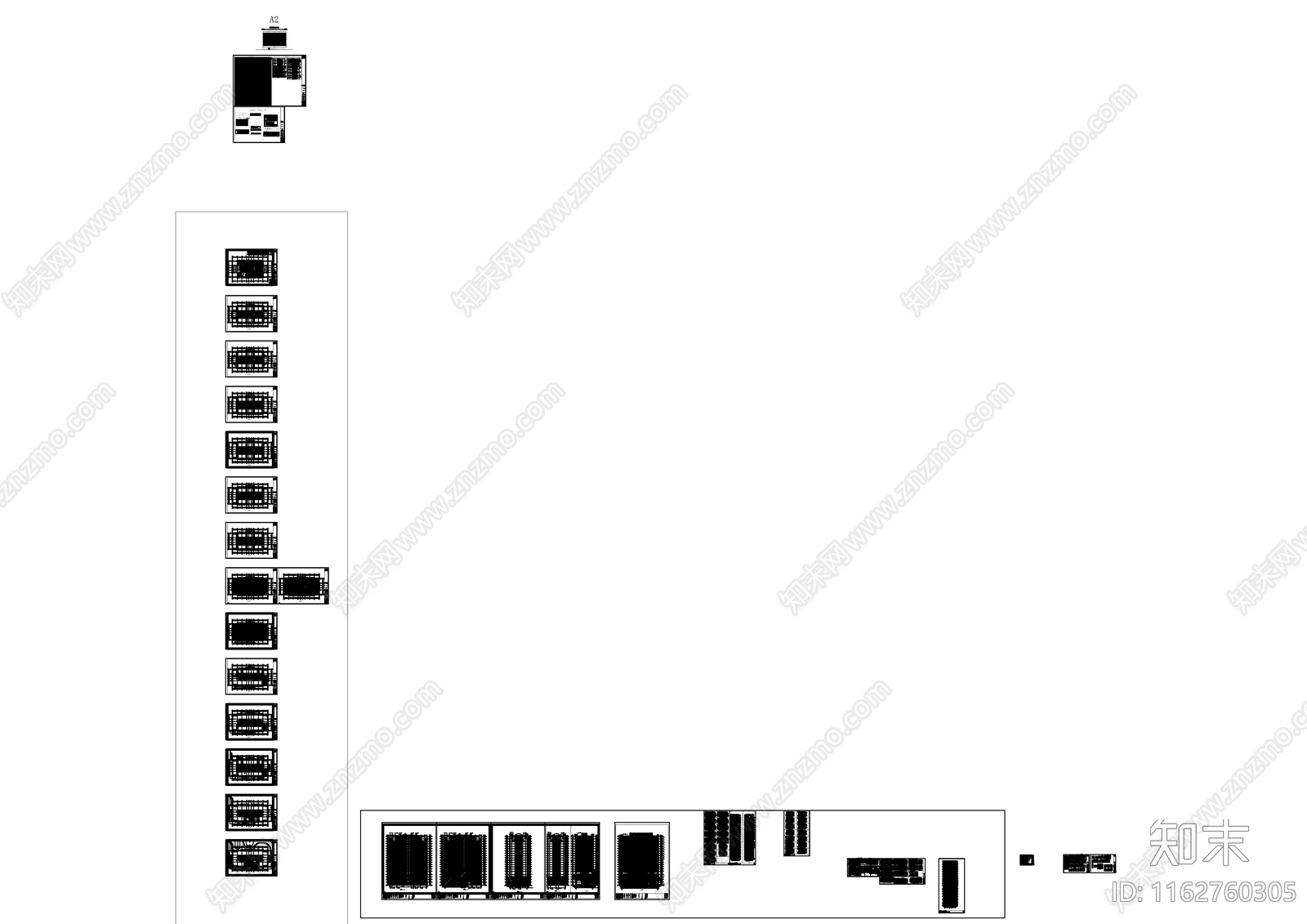 现代欧式酒店建筑施工图下载【ID:1162760305】