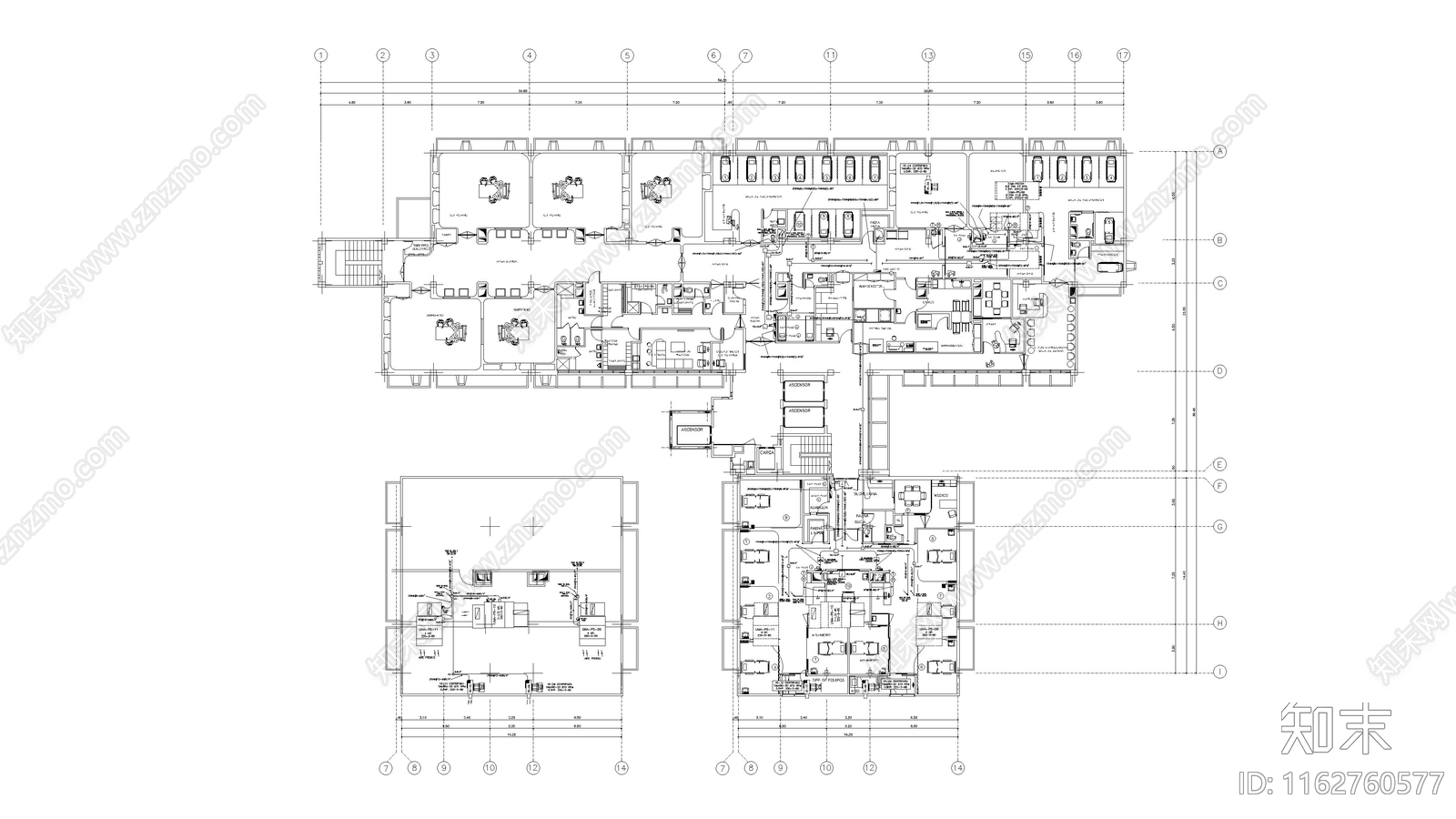 现代医院cad施工图下载【ID:1162760577】