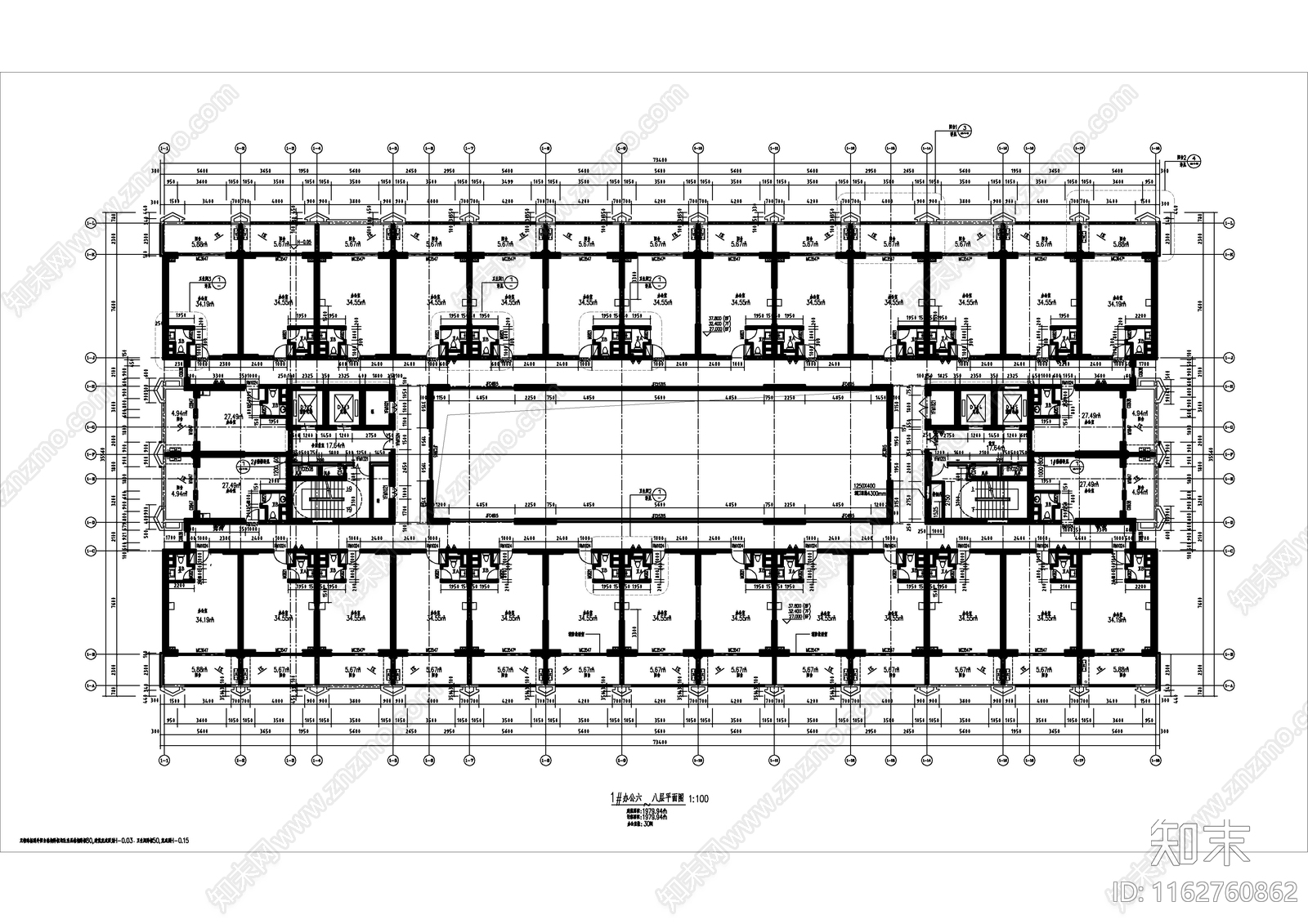 现代欧式办公楼建筑cad施工图下载【ID:1162760862】