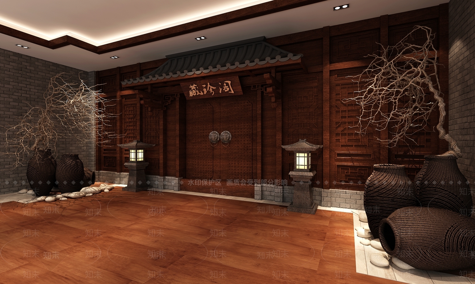 新中式博物馆3D模型下载【ID:1162764253】