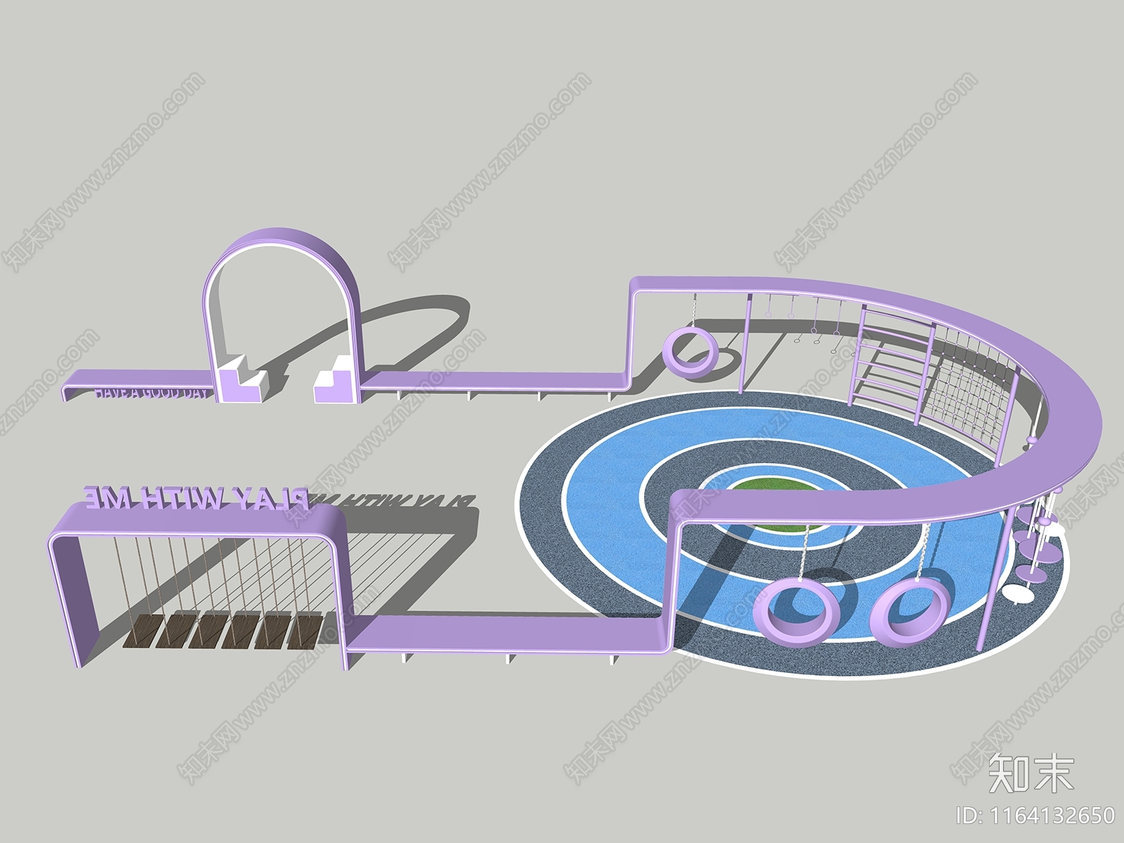 现代儿童游乐区SU模型下载【ID:1164132650】