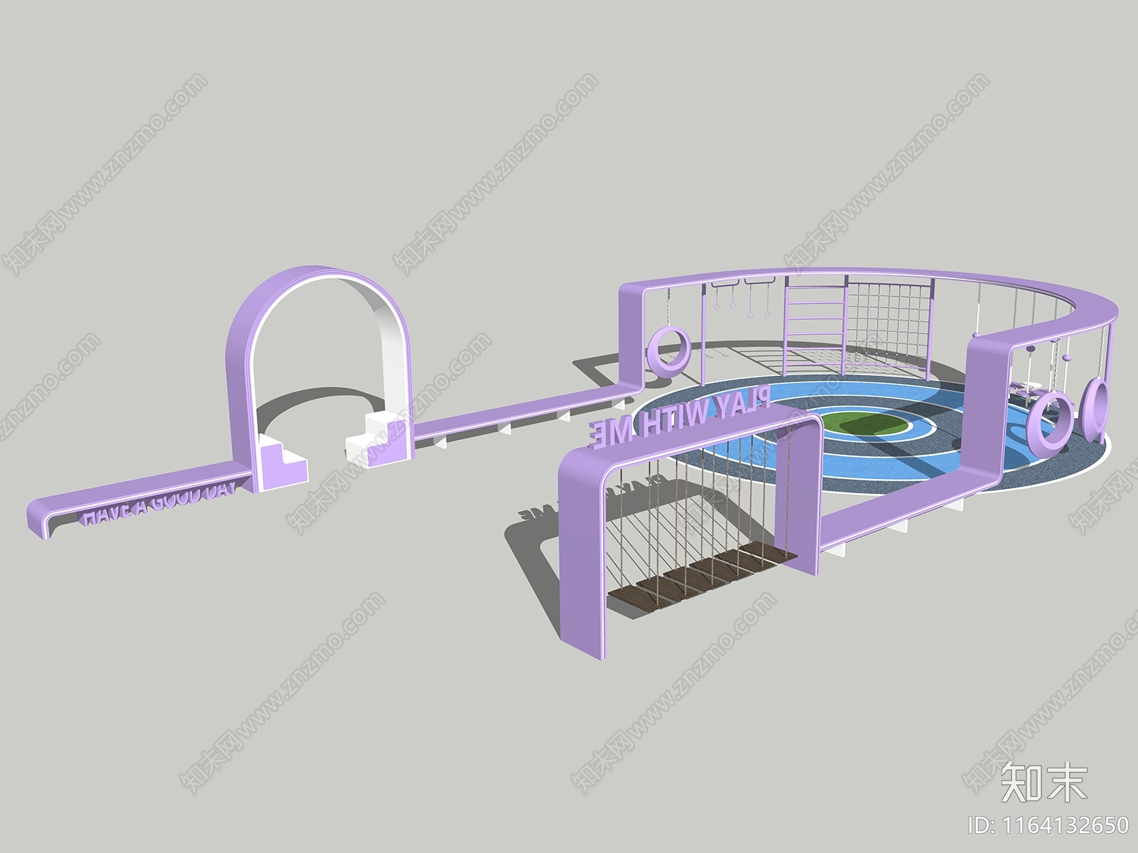 现代儿童游乐区SU模型下载【ID:1164132650】