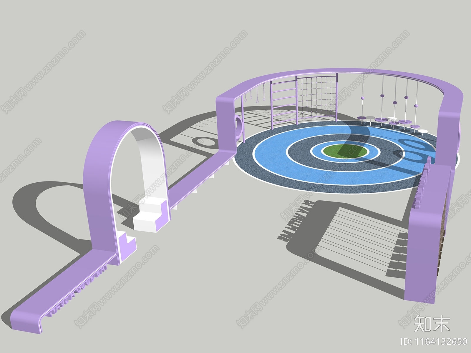 现代儿童游乐区SU模型下载【ID:1164132650】