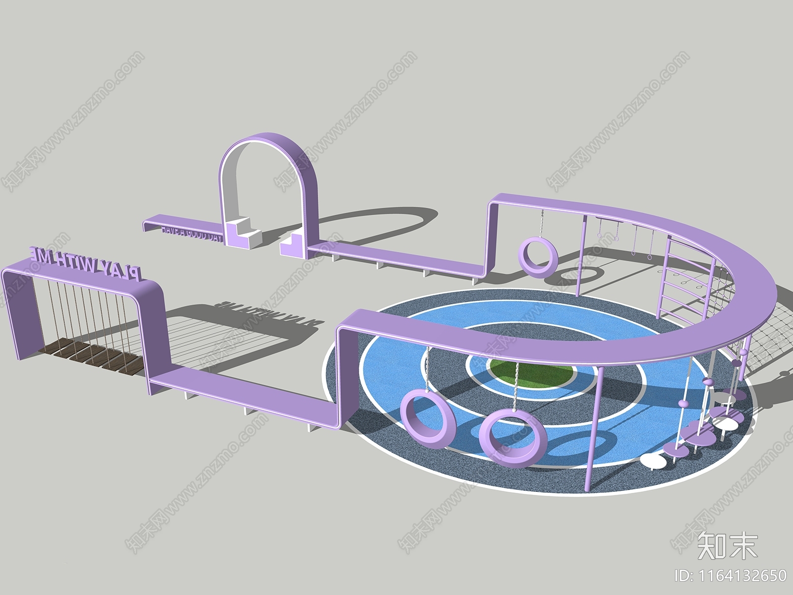 现代儿童游乐区SU模型下载【ID:1164132650】