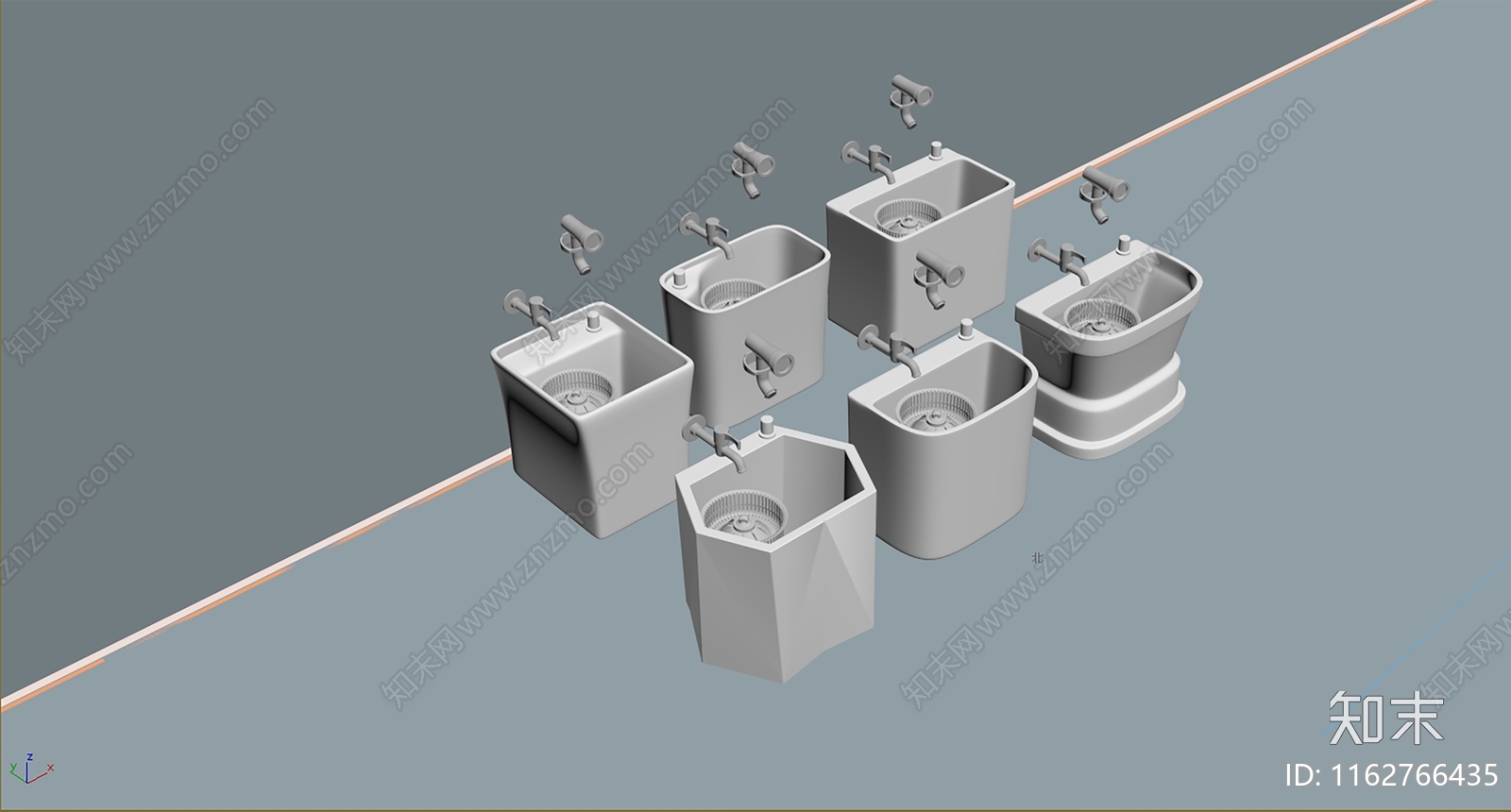 拖把池3D模型下载【ID:1162766435】