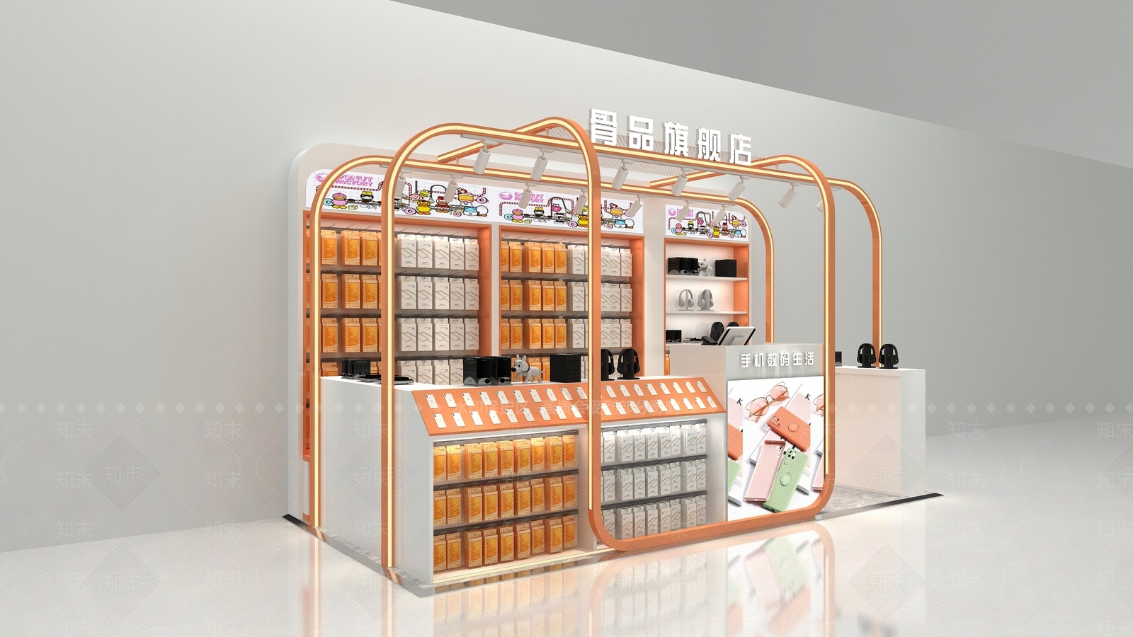 现代数码店3D模型下载【ID:1162769654】