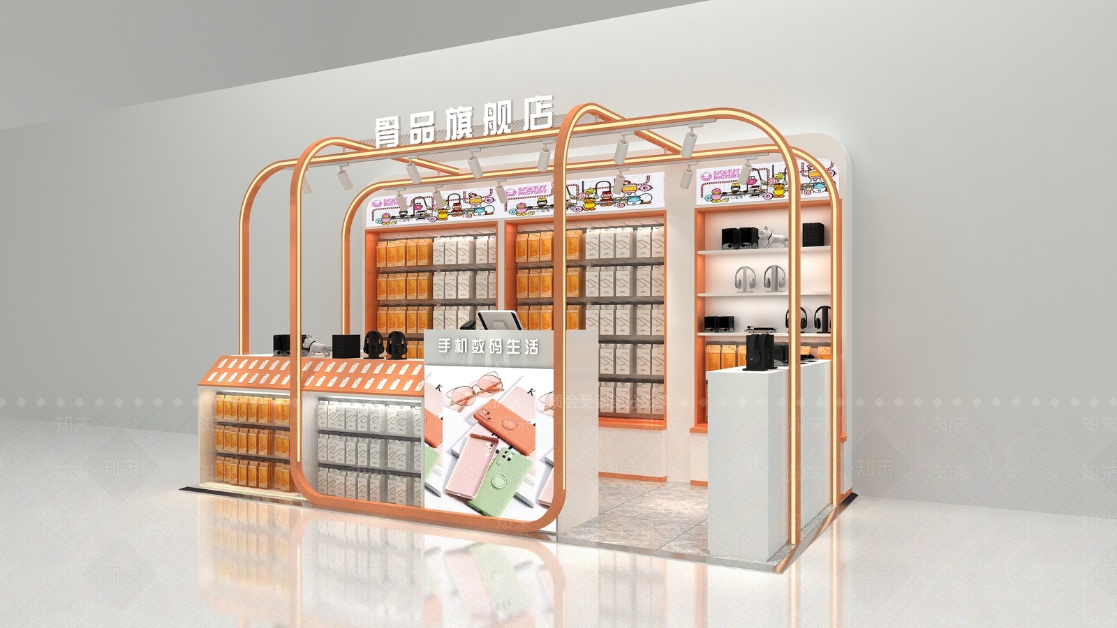 现代数码店3D模型下载【ID:1162769654】