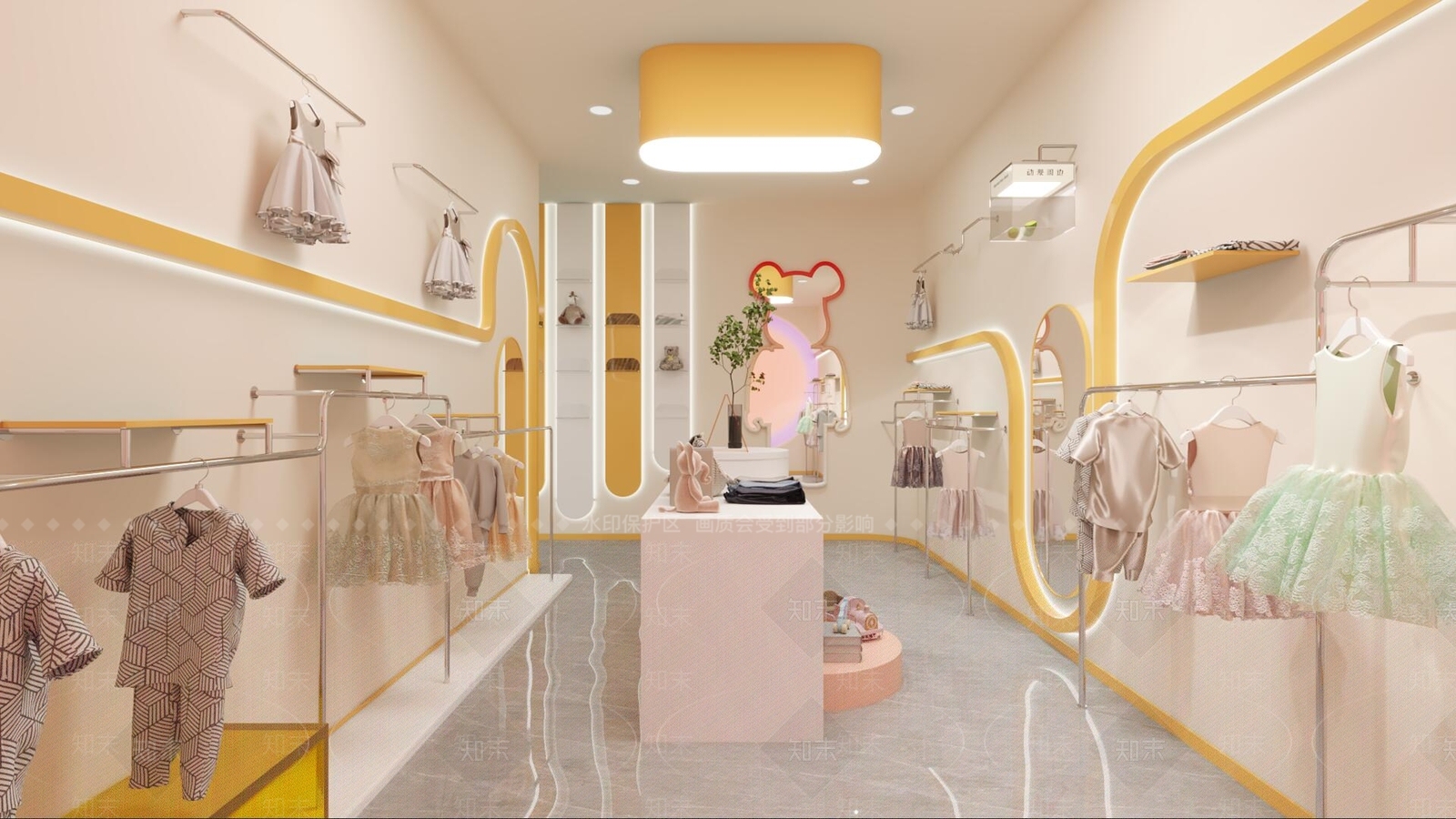 现代服装店3D模型下载【ID:1162770297】