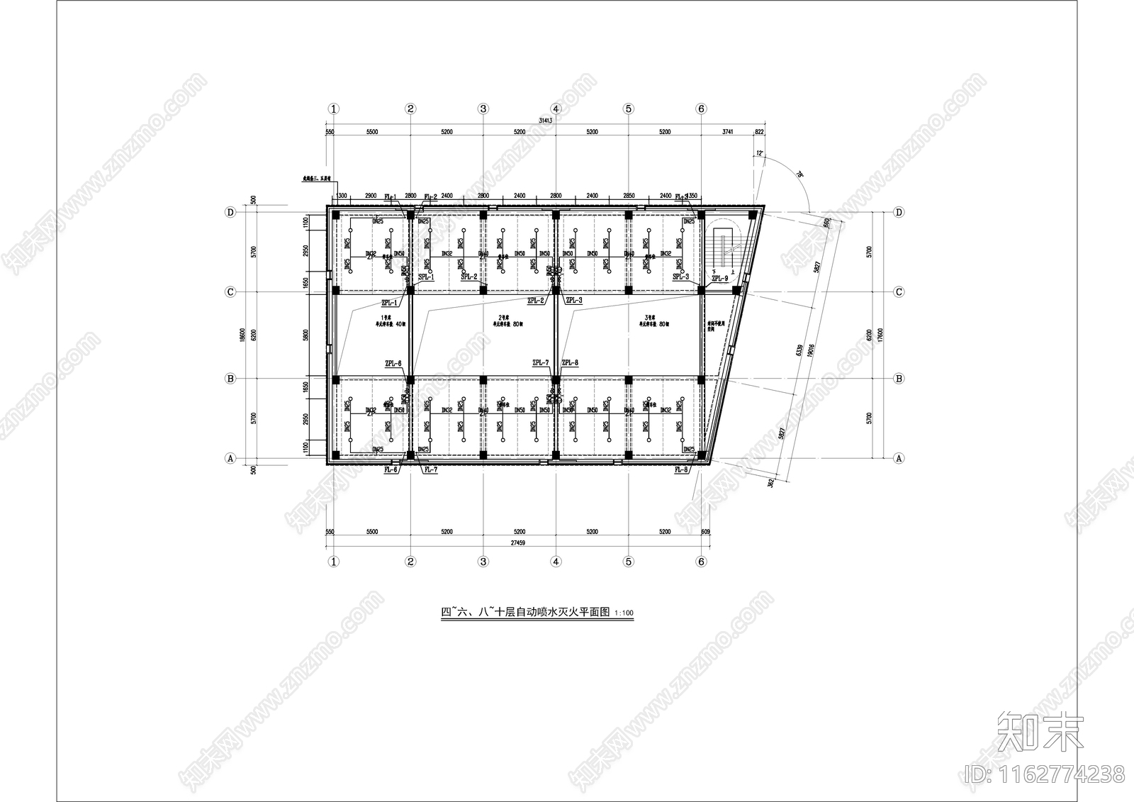 给排水图cad施工图下载【ID:1162774238】
