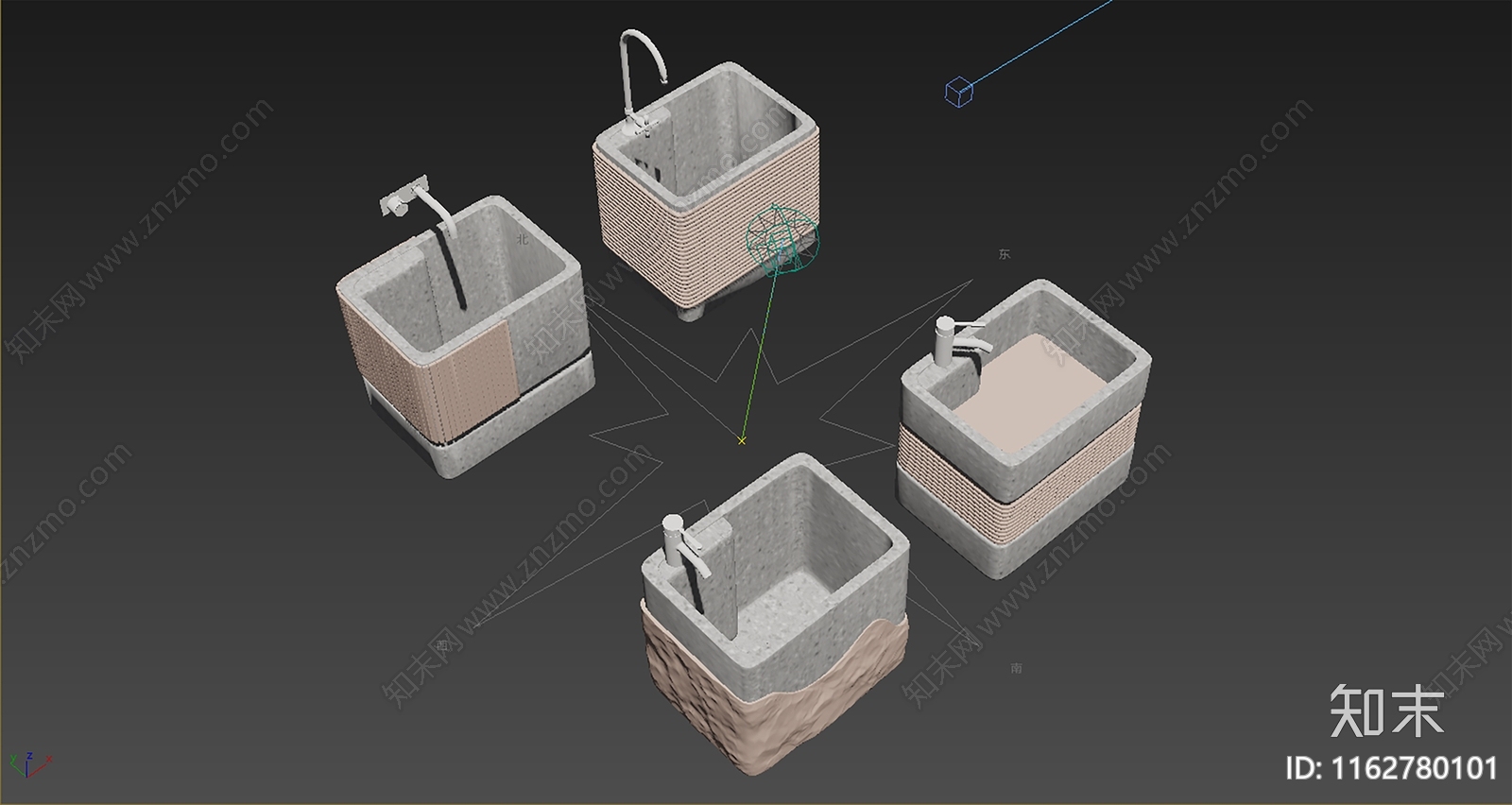 拖把池3D模型下载【ID:1162780101】