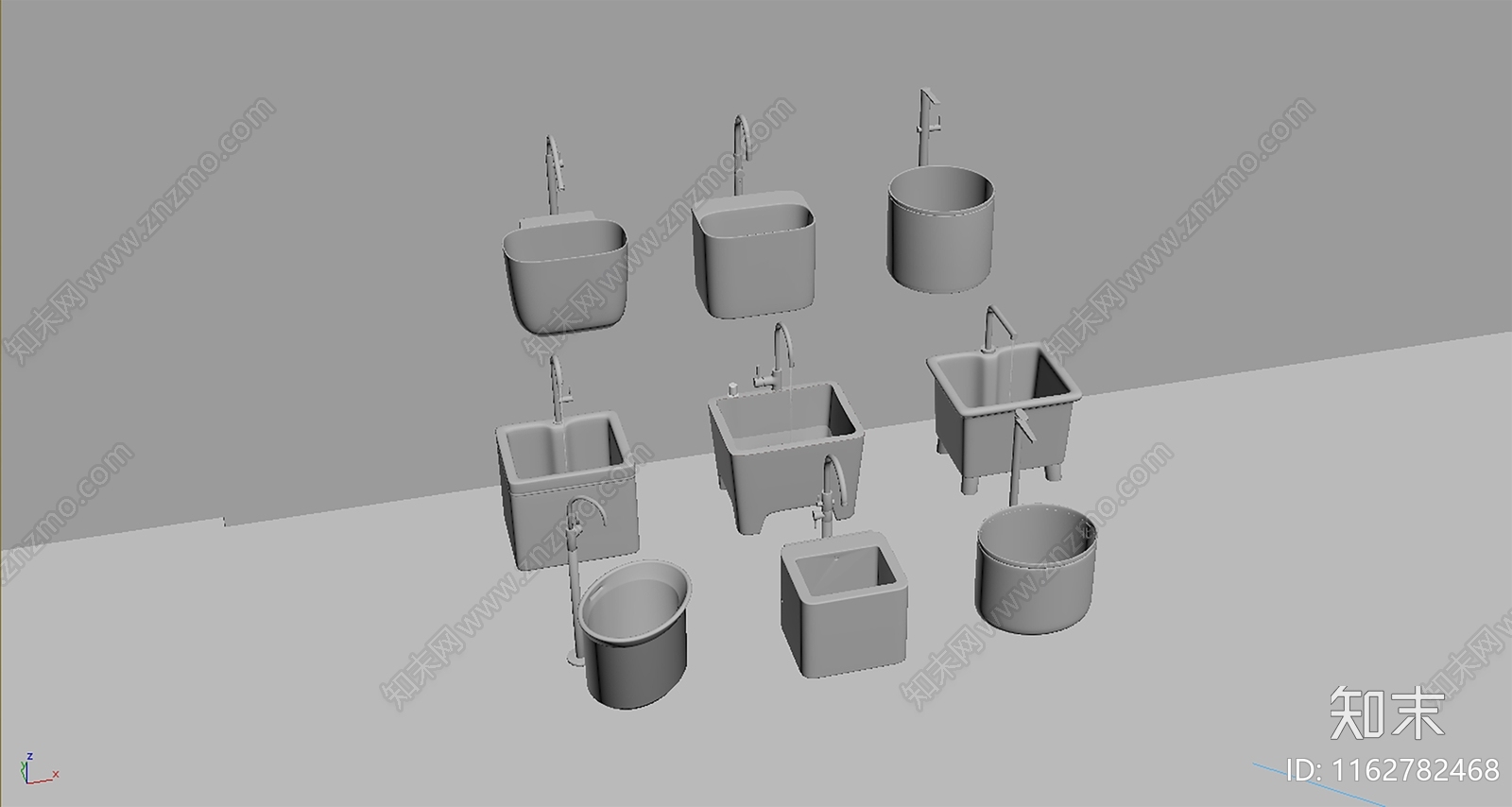 拖把池3D模型下载【ID:1162782468】