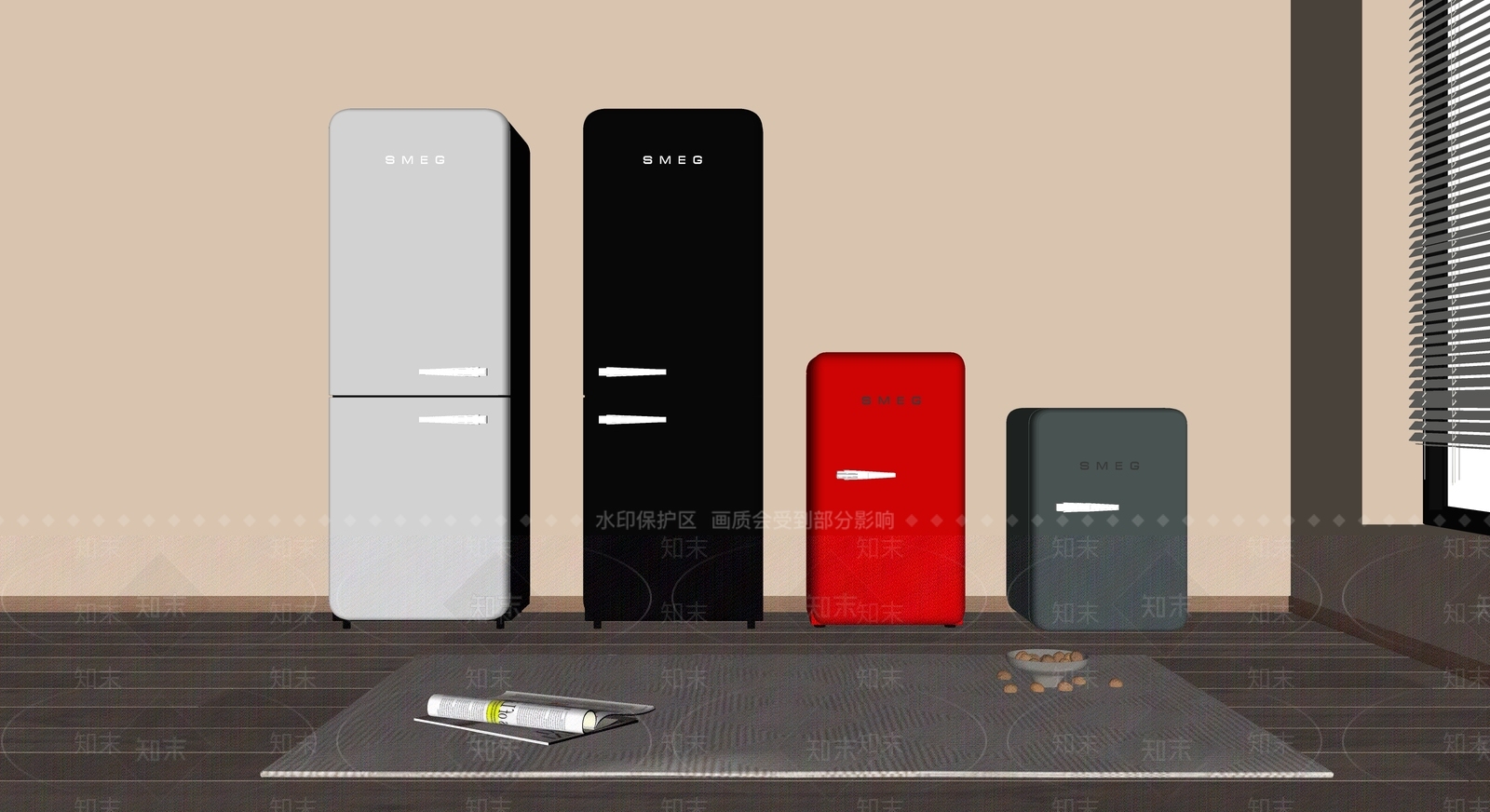 冰箱SU模型下载【ID:1162791989】