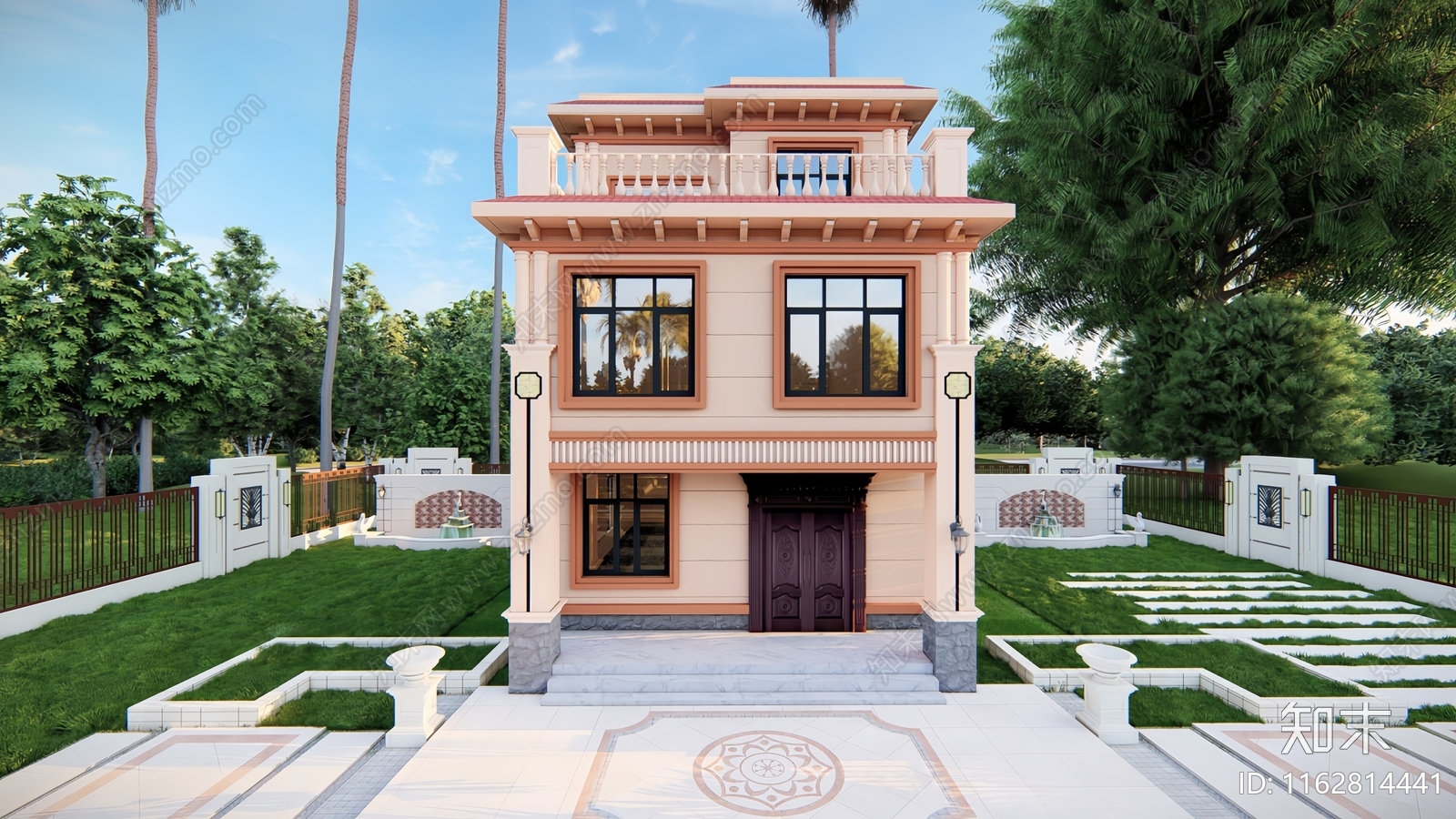 欧式自建房平面图施工图下载【ID:1162814441】