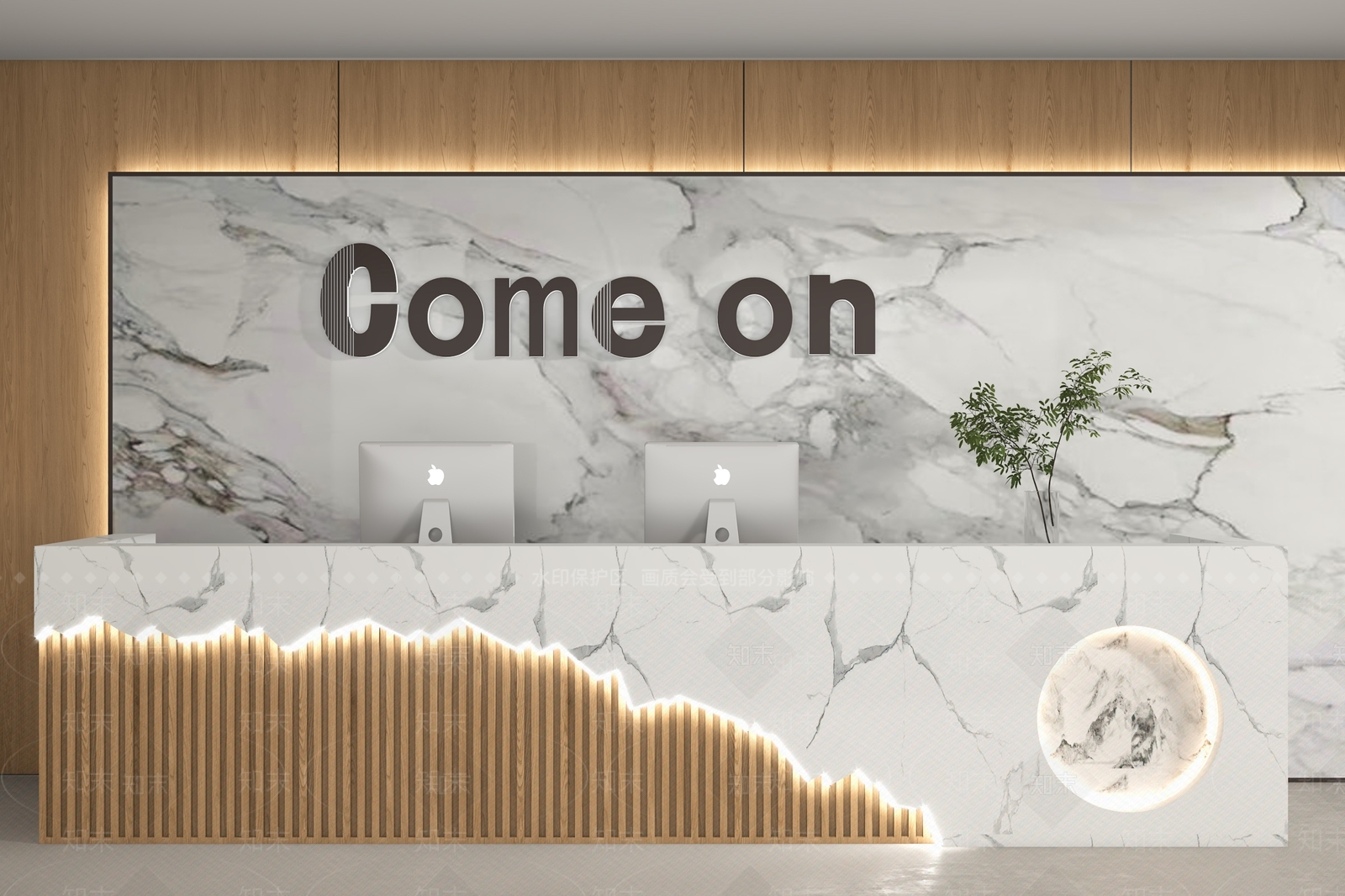 现代前台3D模型下载【ID:1162815603】