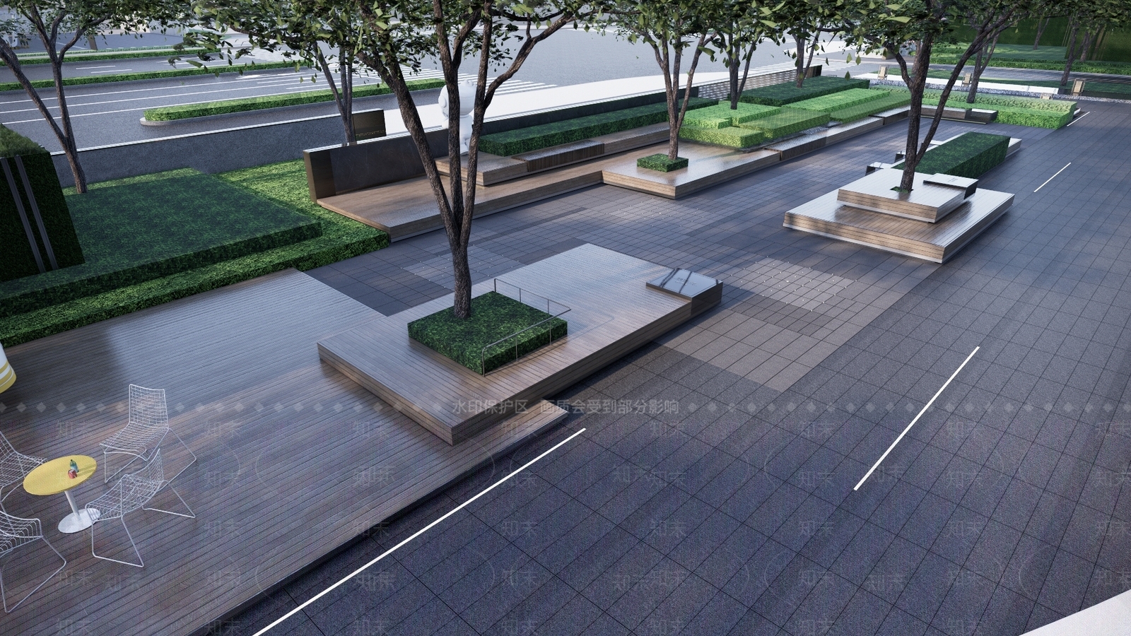 现代商业景观SU模型下载【ID:1162821110】