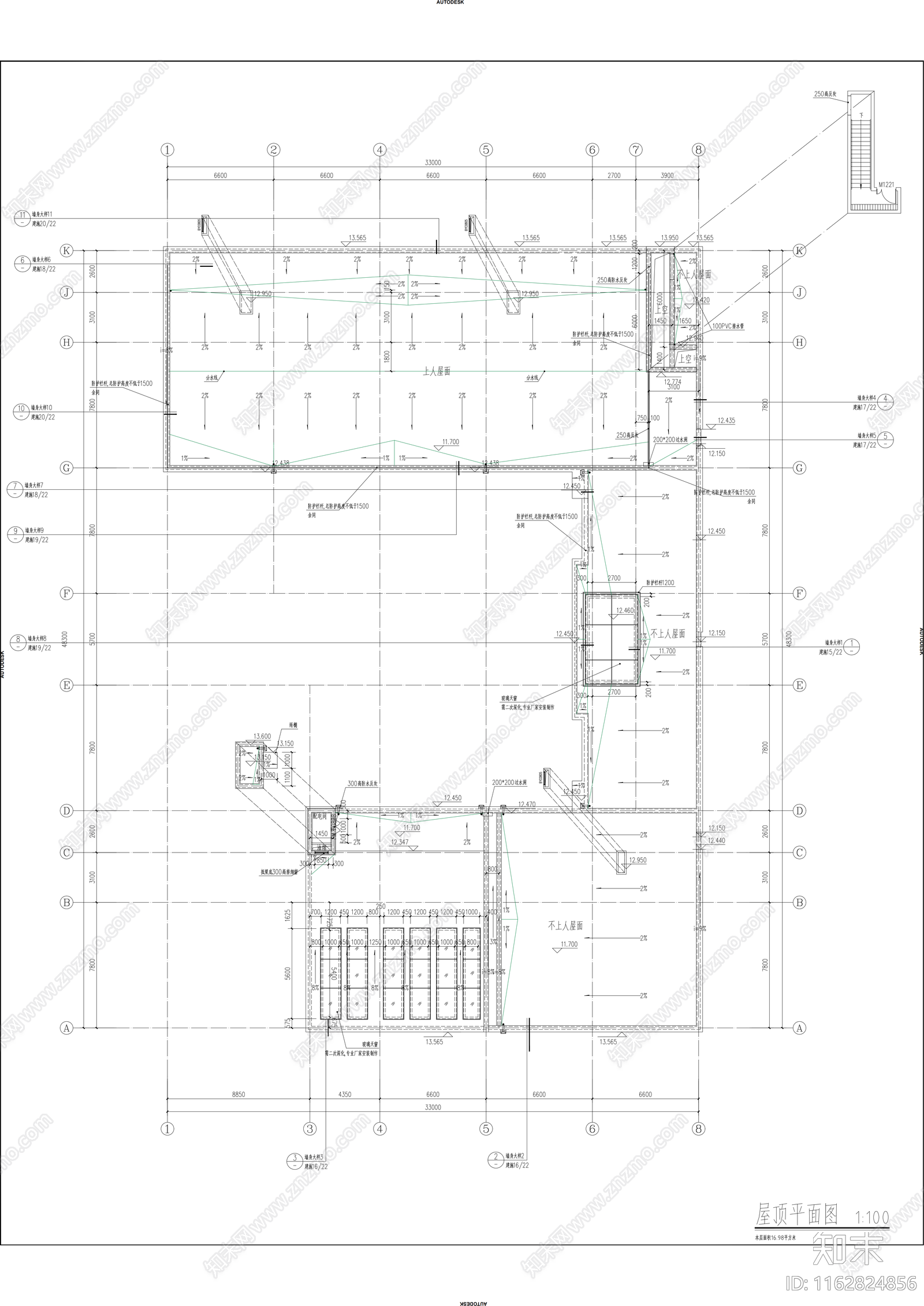 现代幼儿园建筑cad施工图下载【ID:1162824856】
