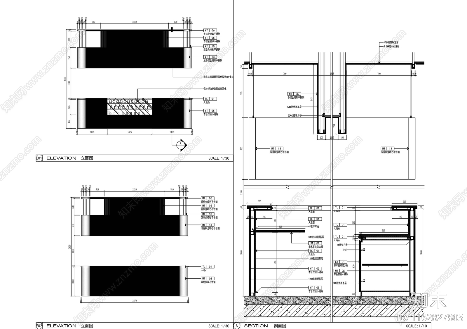 现代家具节点详图cad施工图下载【ID:1162827805】