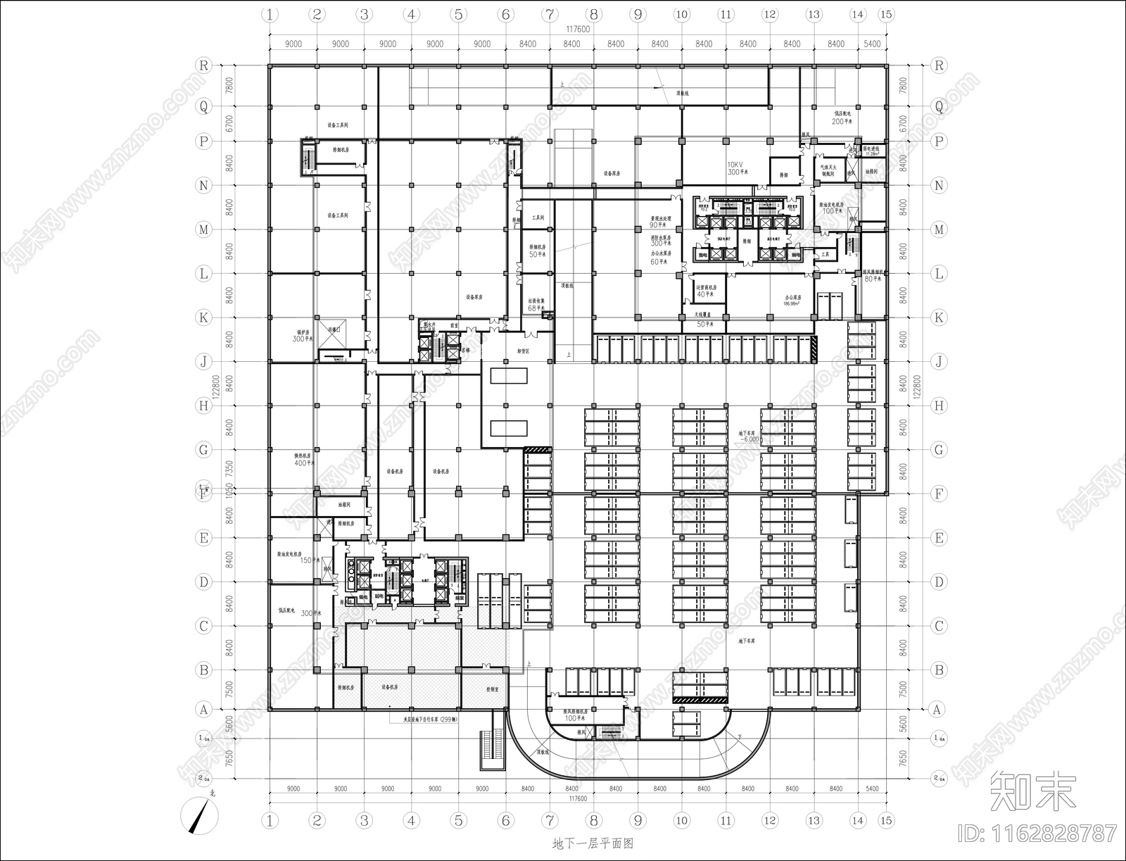 现代办公楼建筑cad施工图下载【ID:1162828787】