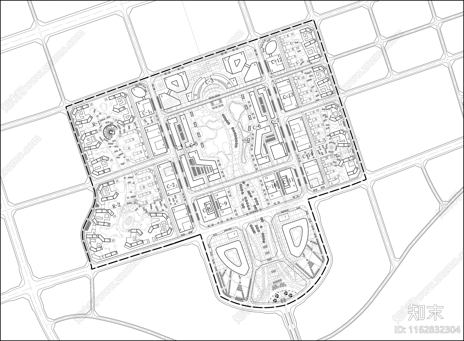 现代其他商业建筑cad施工图下载【ID:1162832304】