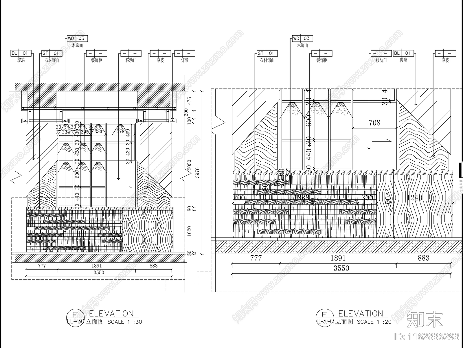 现代其他商业空间cad施工图下载【ID:1162836293】