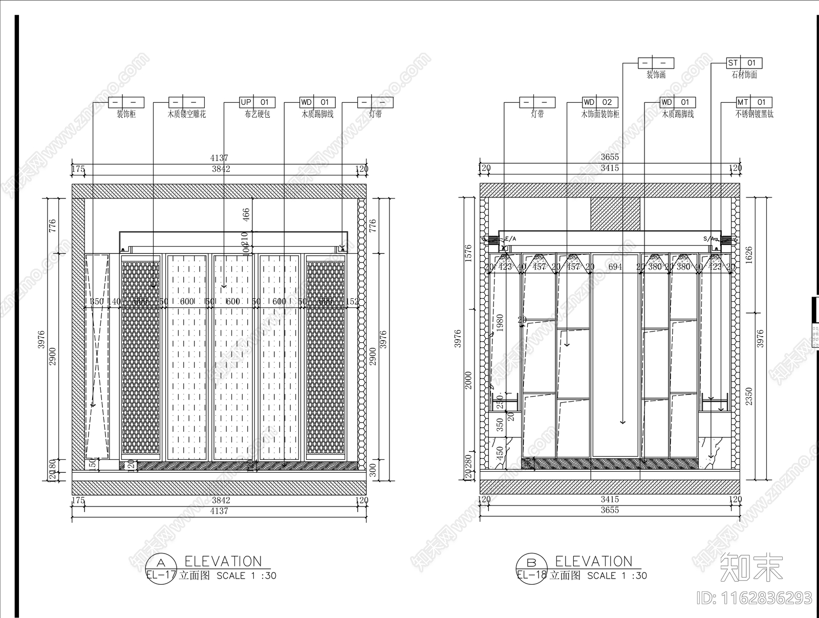 现代其他商业空间cad施工图下载【ID:1162836293】