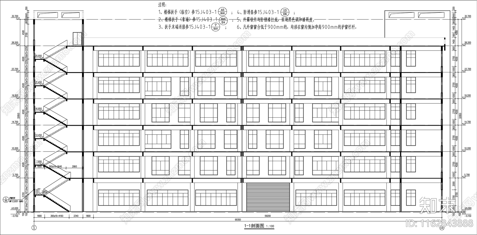 现代厂房cad施工图下载【ID:1162843888】