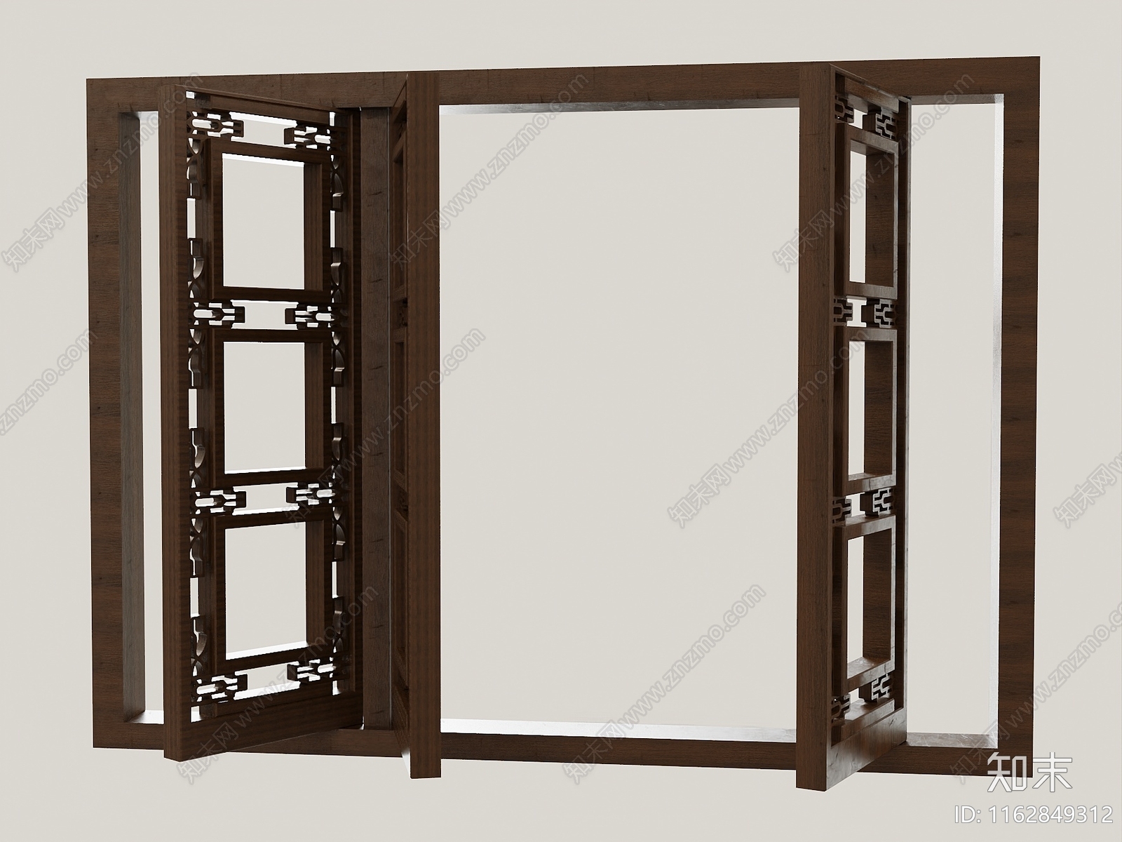 新中式中式窗户组合SU模型下载【ID:1162849312】