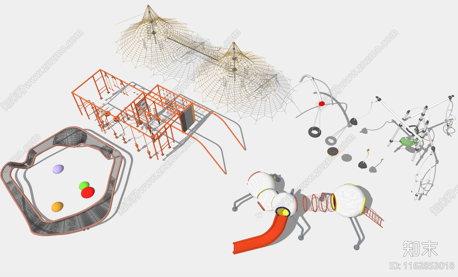 游乐设施SU模型下载【ID:1162853018】