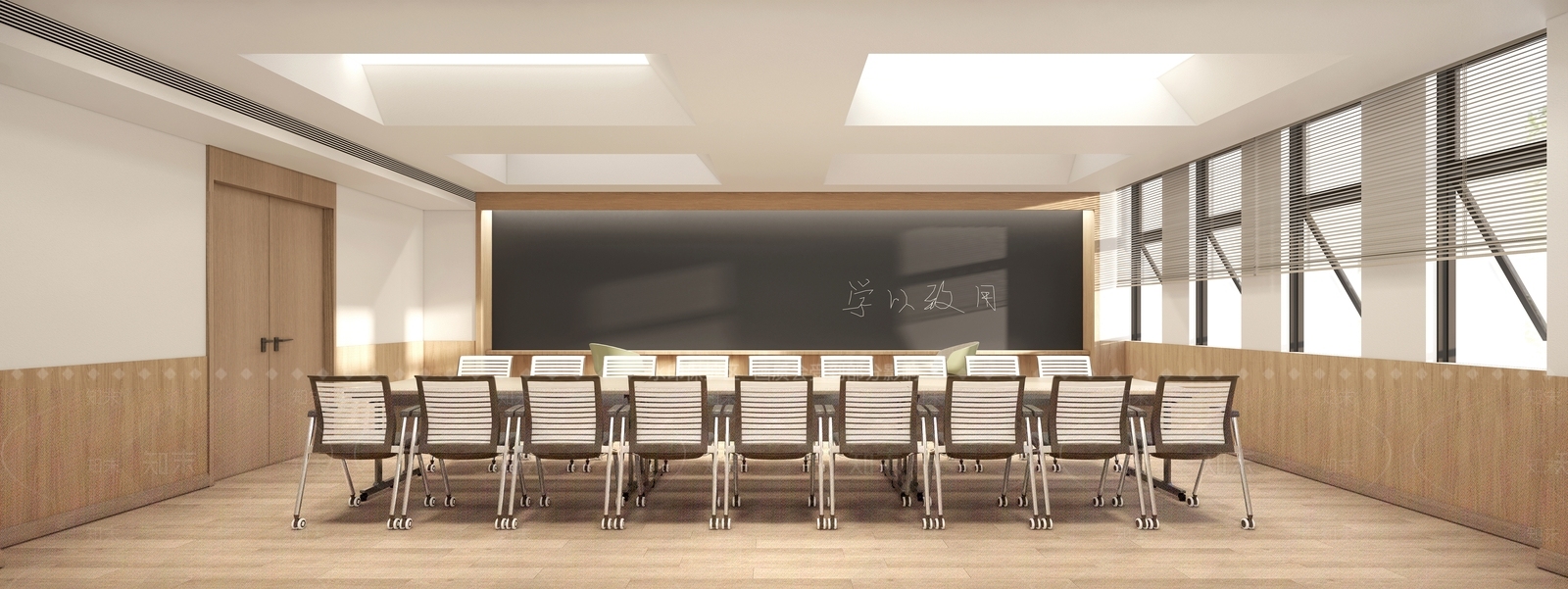 现代教室SU模型下载【ID:1162857362】