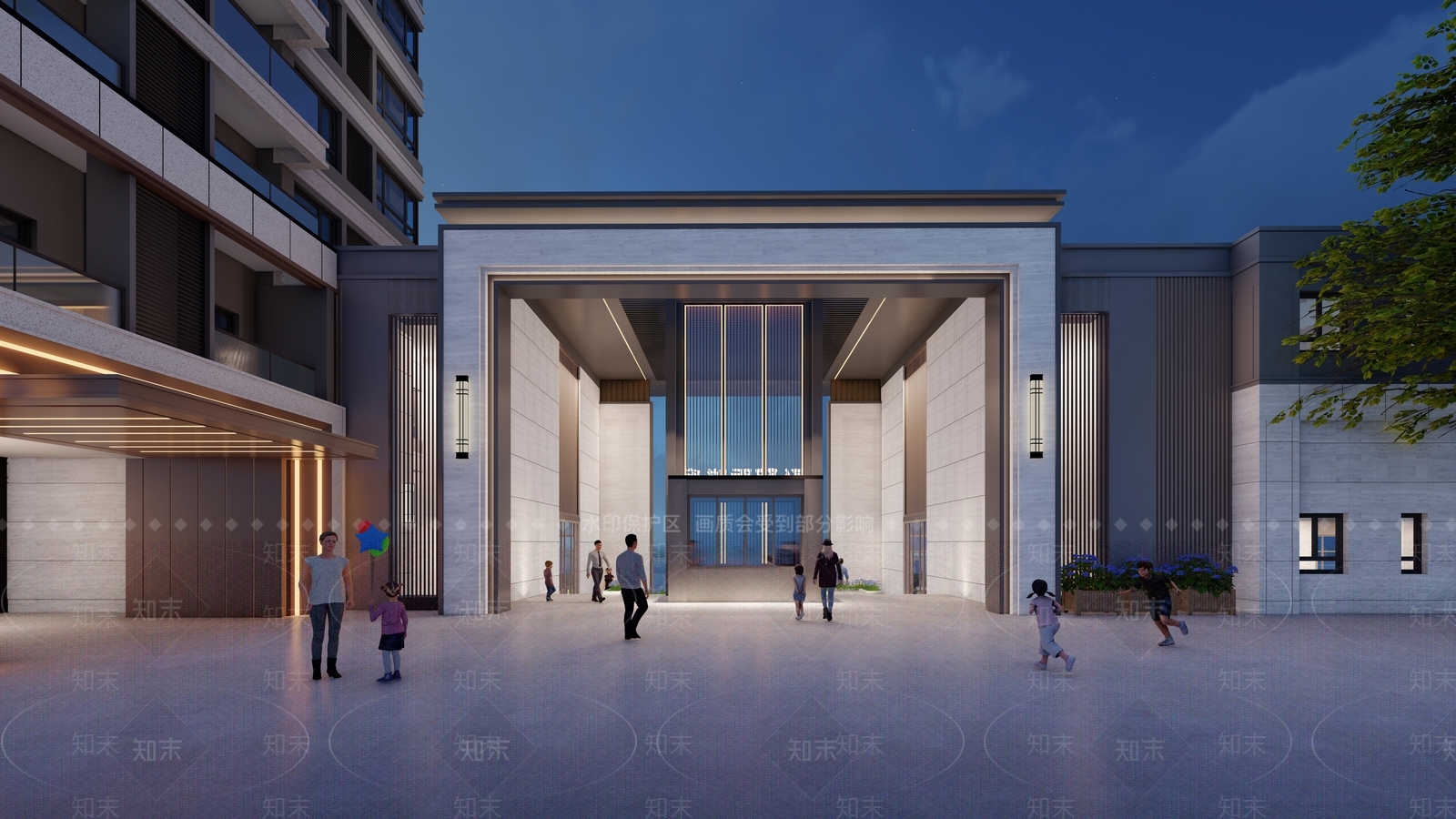 现代新中式其他商业建筑SU模型下载【ID:1162858746】