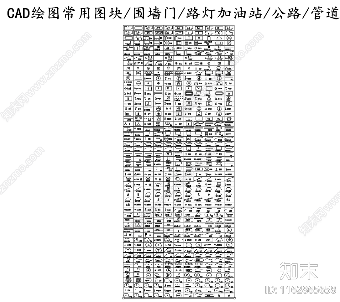 现代图例cad施工图下载【ID:1162865658】