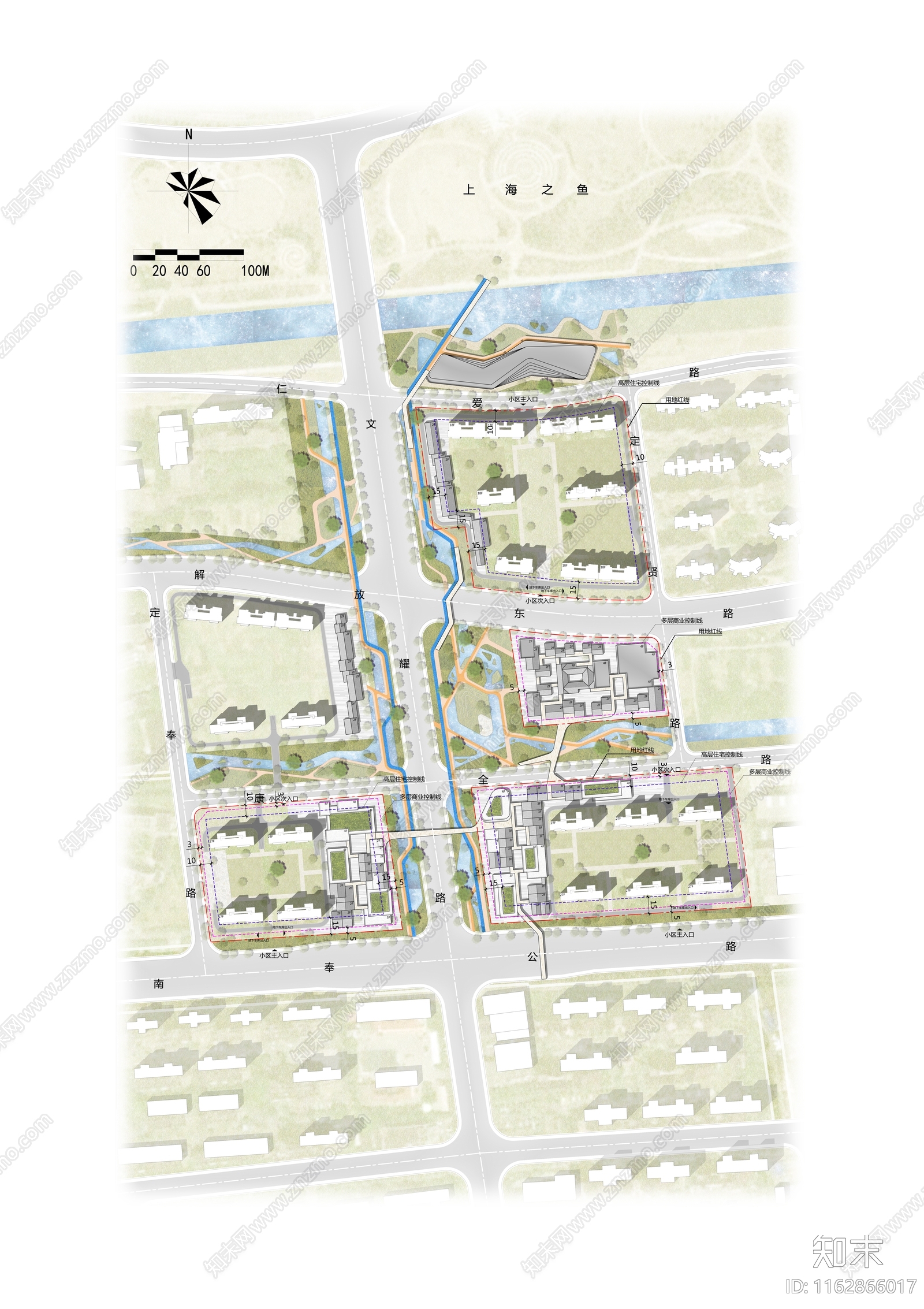 现代商业街cad施工图下载【ID:1162866017】