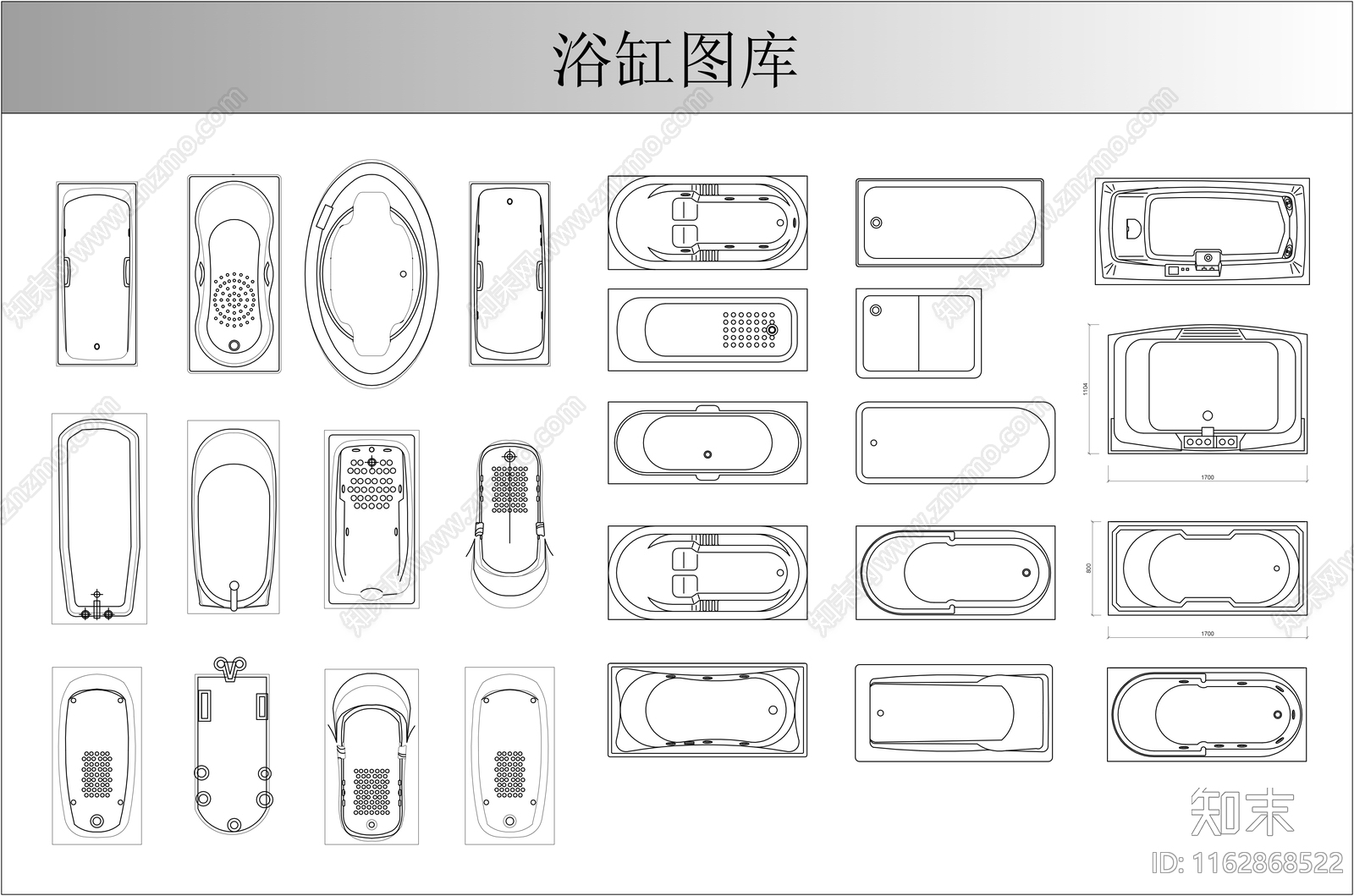 现代卫浴设施施工图下载【ID:1162868522】