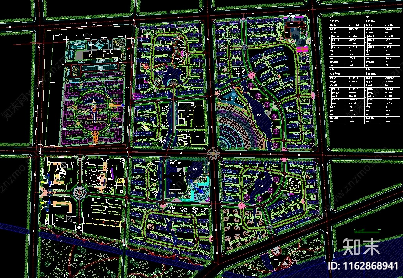 规划平面图施工图下载【ID:1162868941】