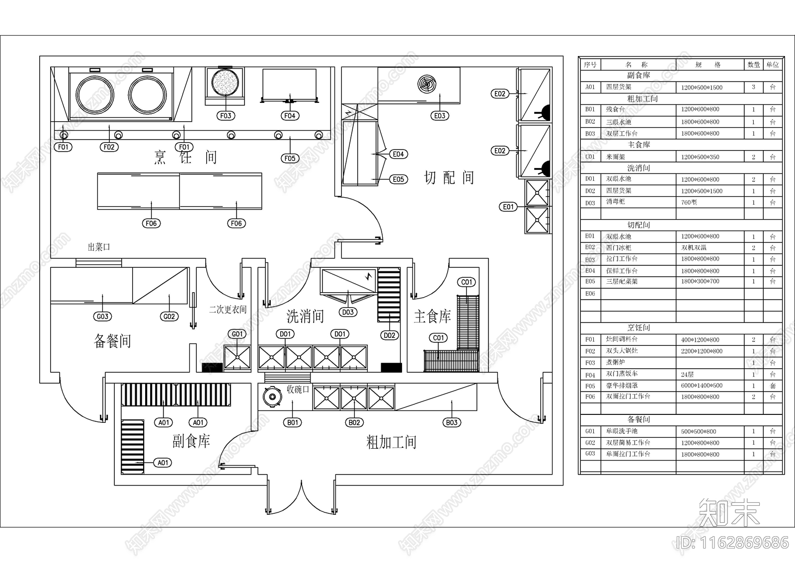 现代其他餐饮空间cad施工图下载【ID:1162869686】