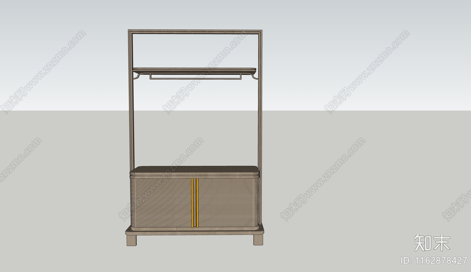现代新中式斗柜SU模型下载【ID:1162878427】
