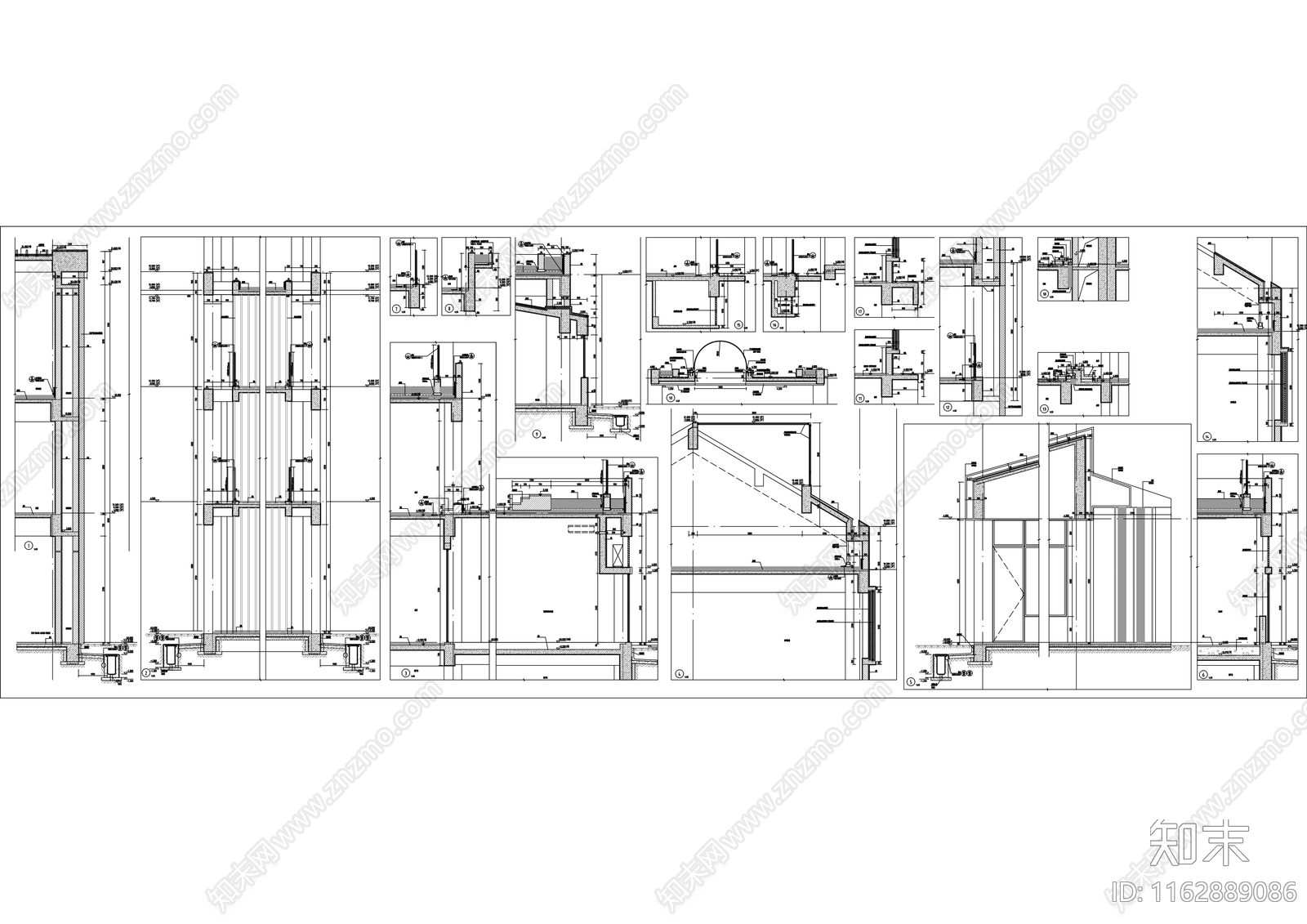 现代学校建筑cad施工图下载【ID:1162889086】