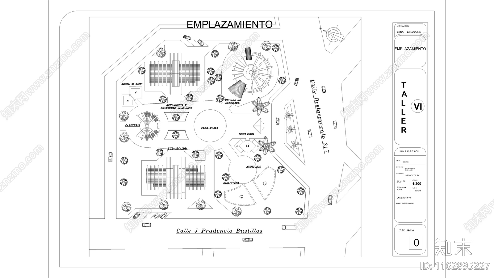 现代办公楼建筑cad施工图下载【ID:1162895227】