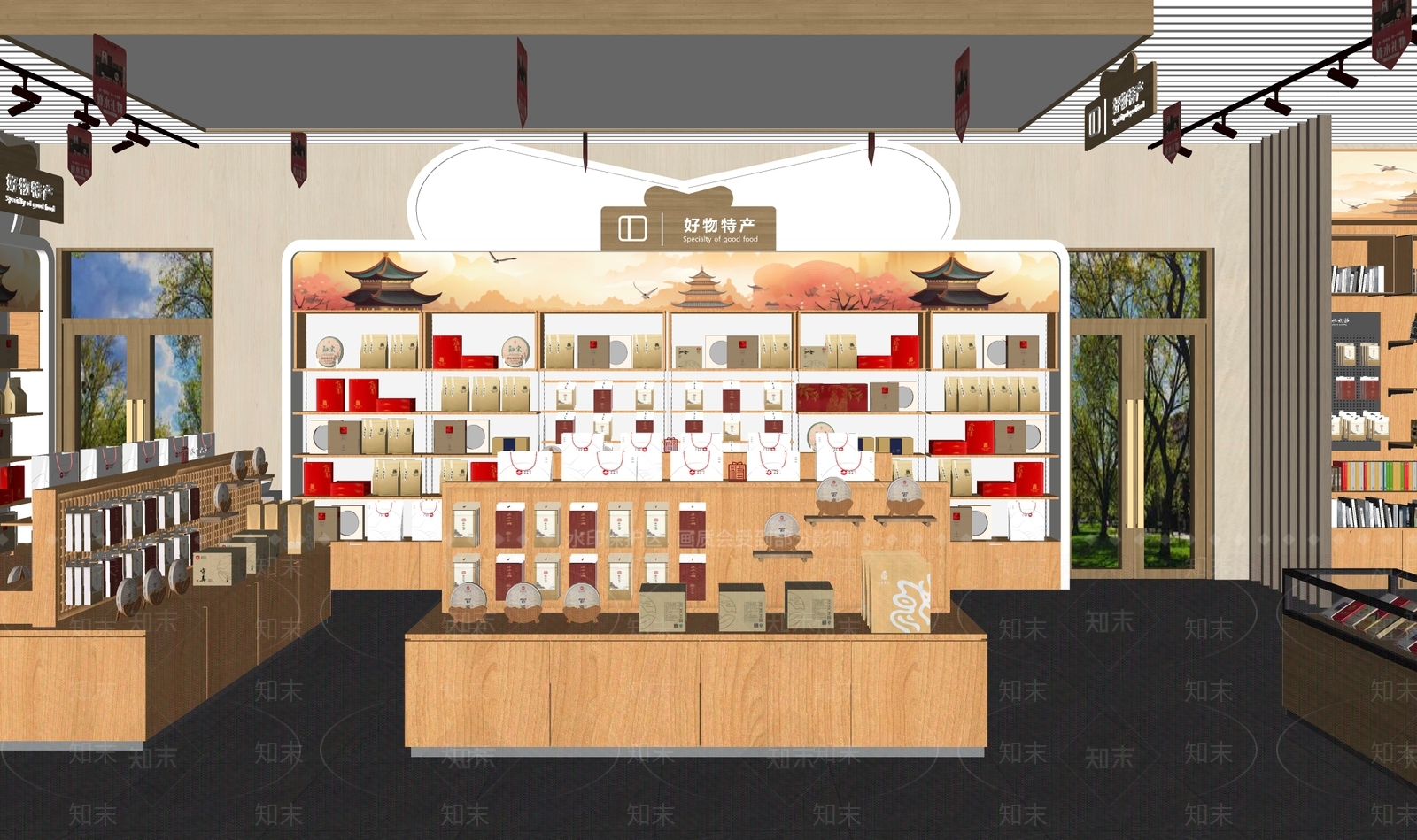 现代新中式玩具礼品店SU模型下载【ID:1162896957】