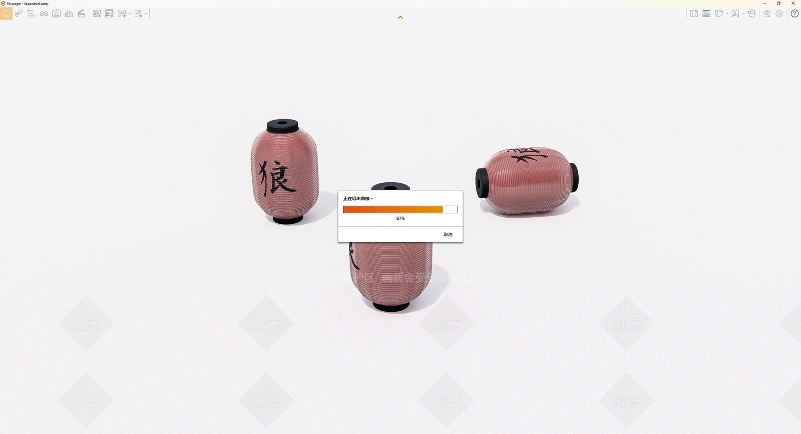 中式灯笼SU模型下载【ID:1162899944】