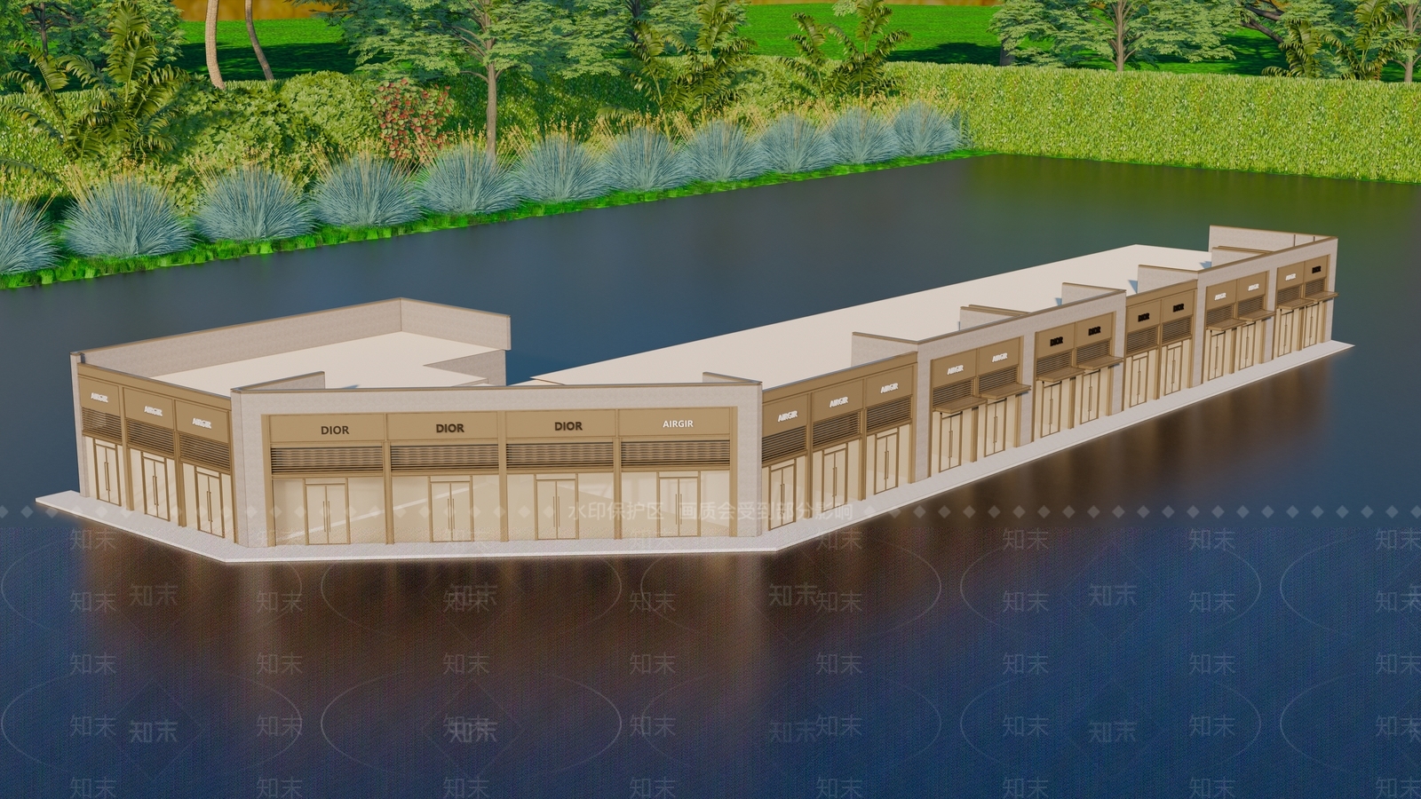 现代其他商业建筑SU模型下载【ID:1162903571】