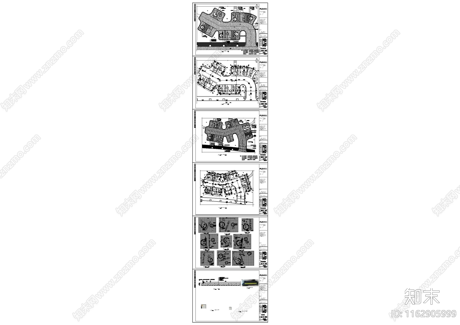 景观平面图cad施工图下载【ID:1162905999】