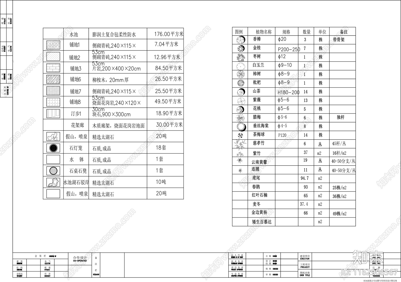 现代庭院施工图下载【ID:1162906567】